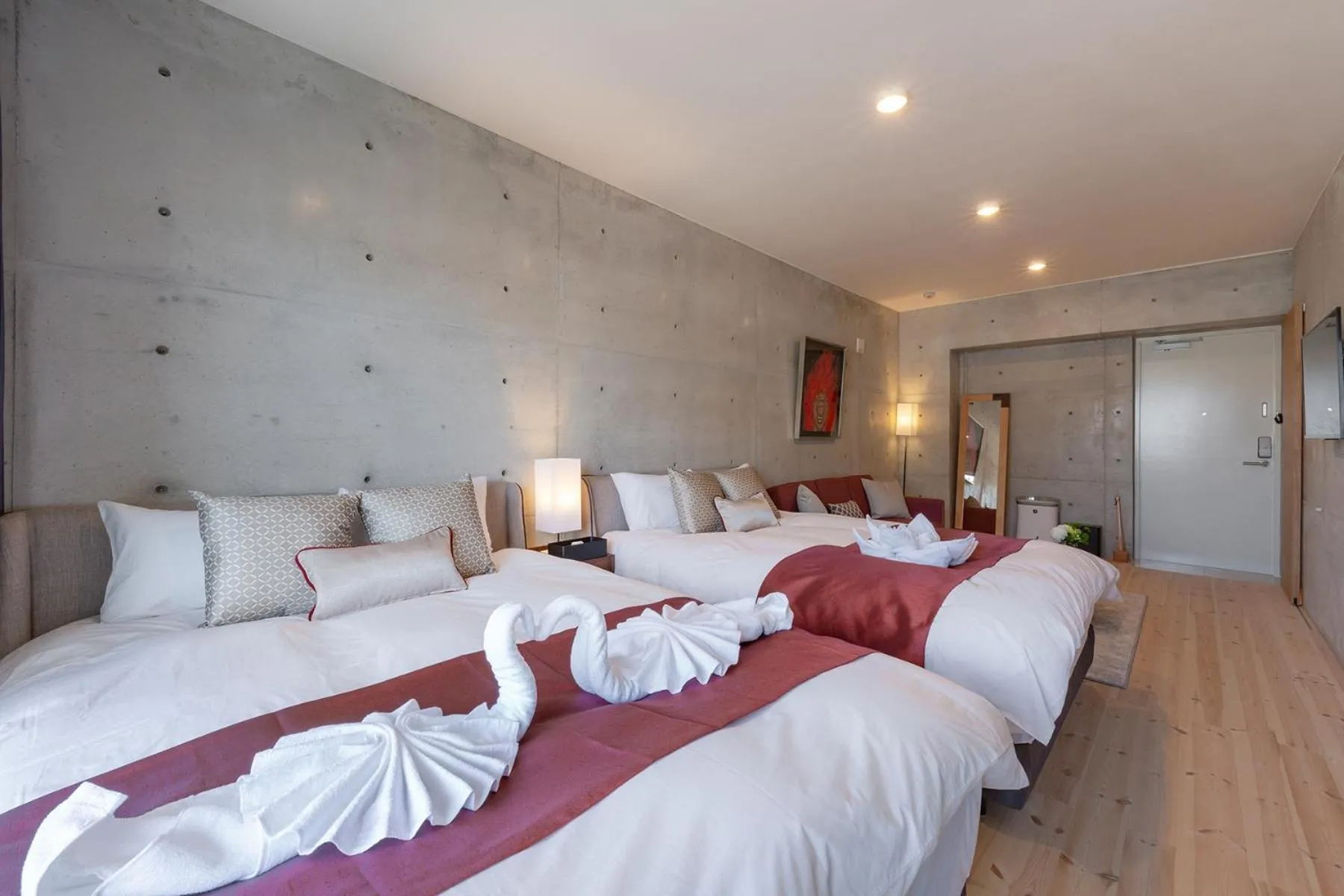 Bed in Tamatsukuri Daifuji Kan