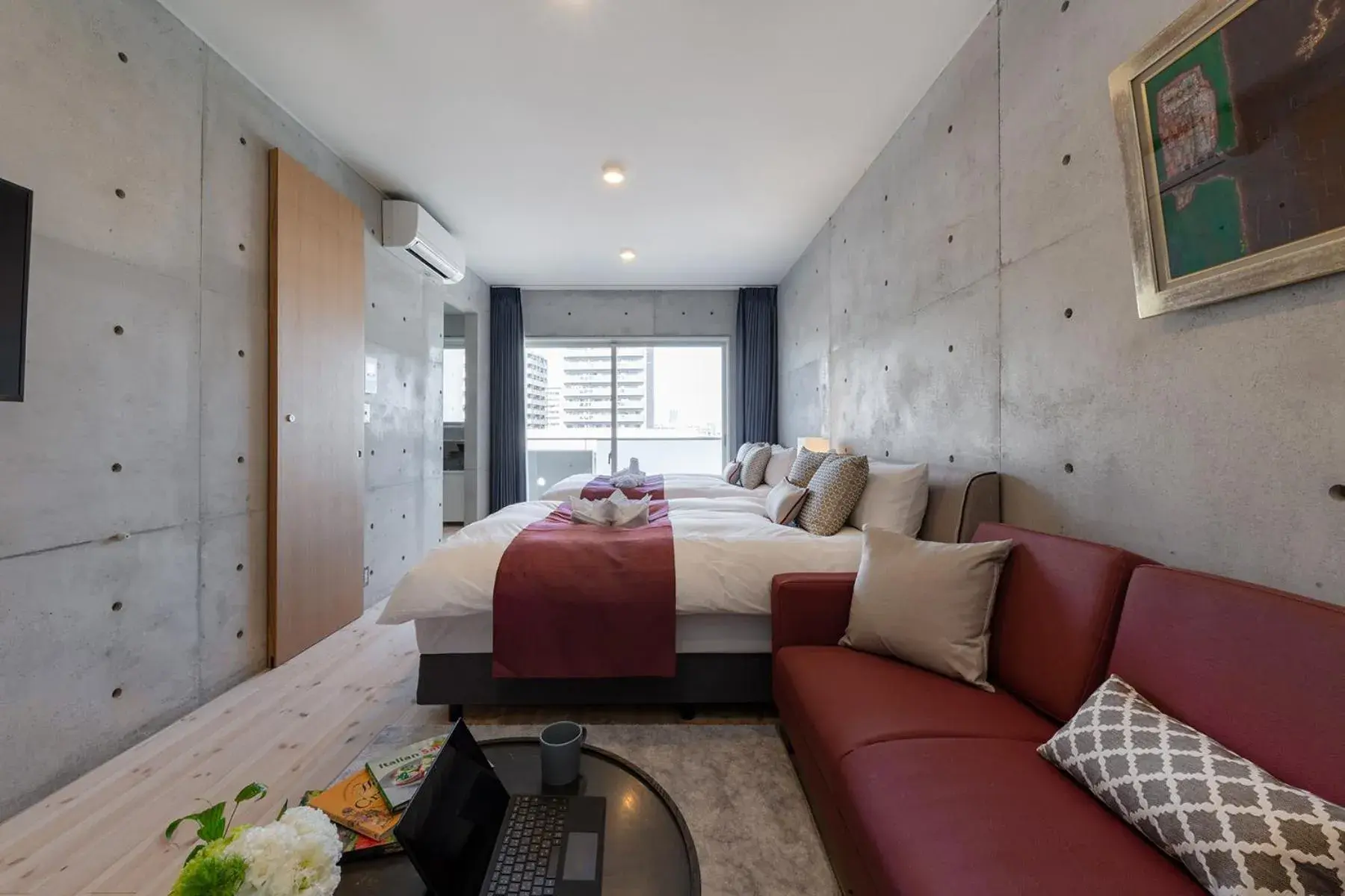 Twin Room with City View in Tamatsukuri Daifuji Kan Twin Room with City View in Tamatsukuri Daifuji Kan