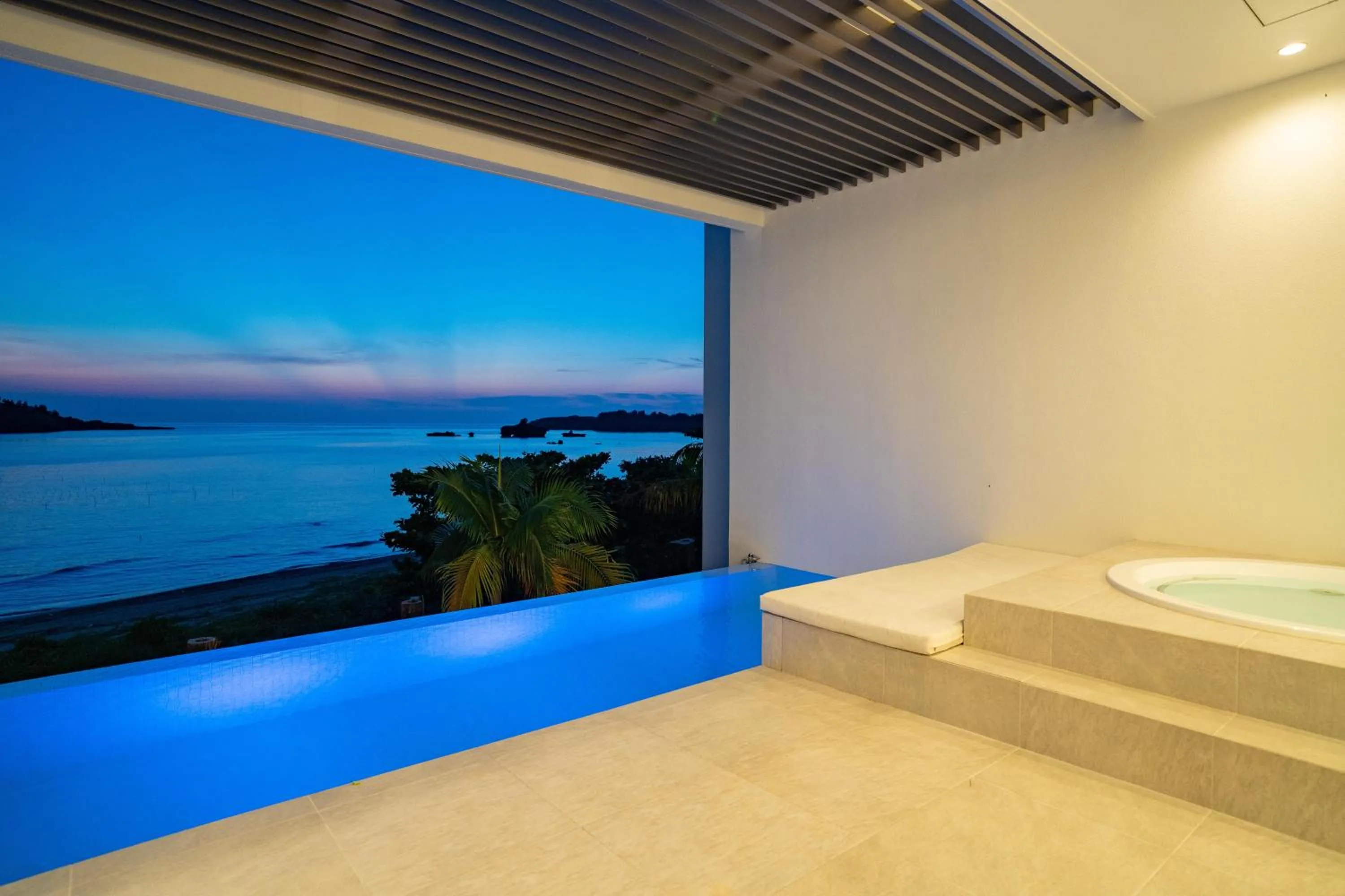 Pool view in Villa VALIOSA ON THE BEACH