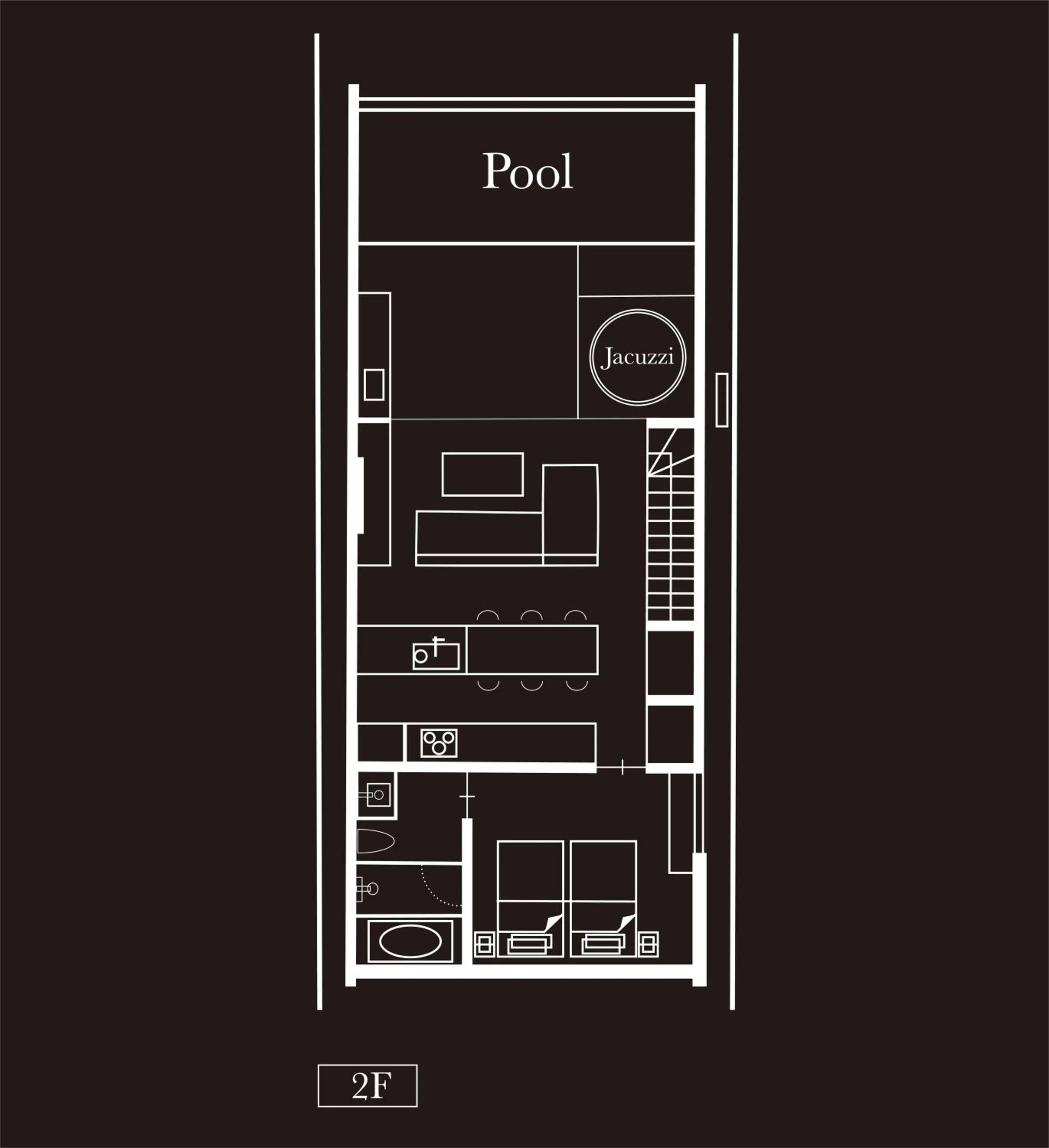 Floor plan in Villa VALIOSA ON THE BEACH