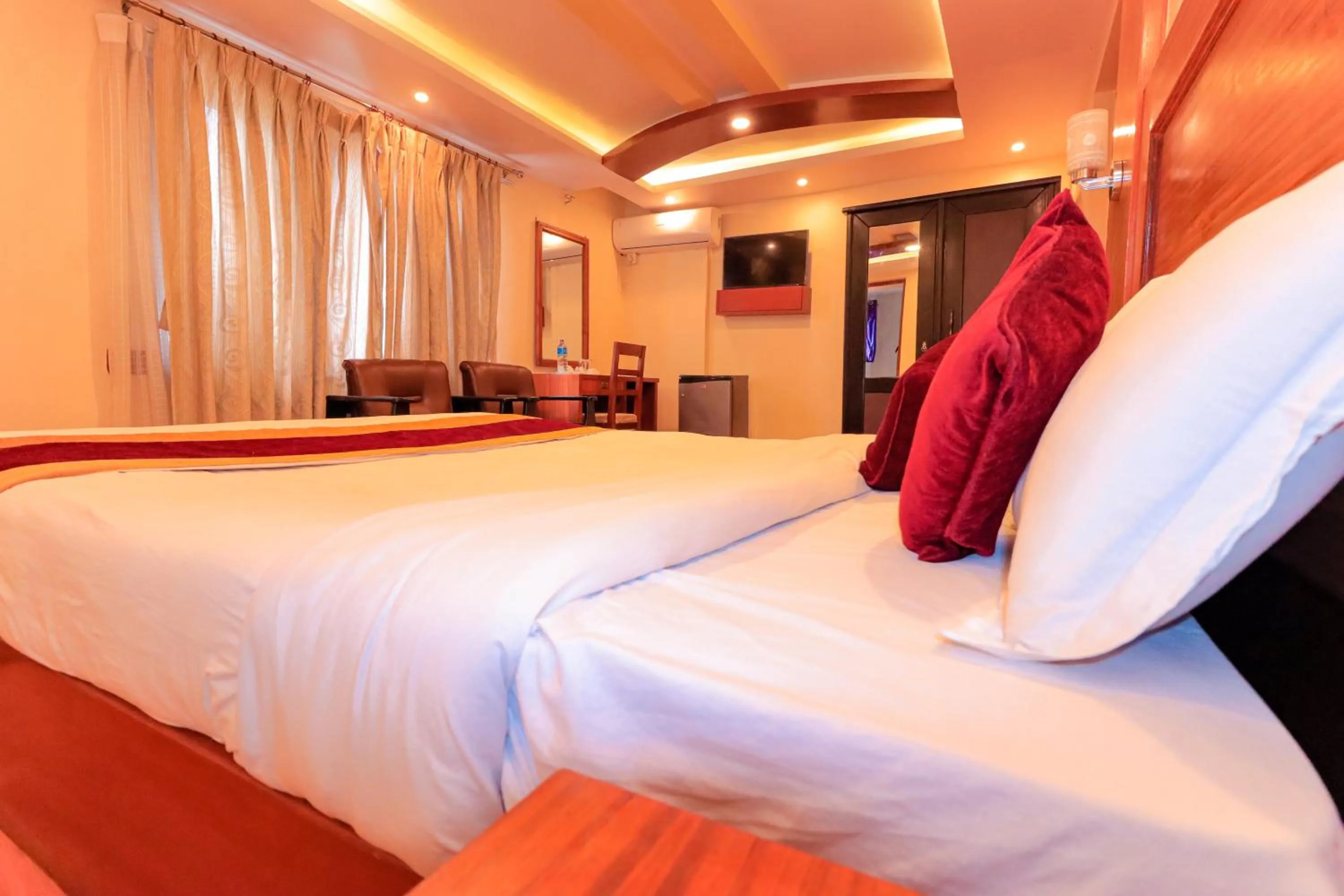 Bedroom, Bed in Everland Kathmandu Hotel