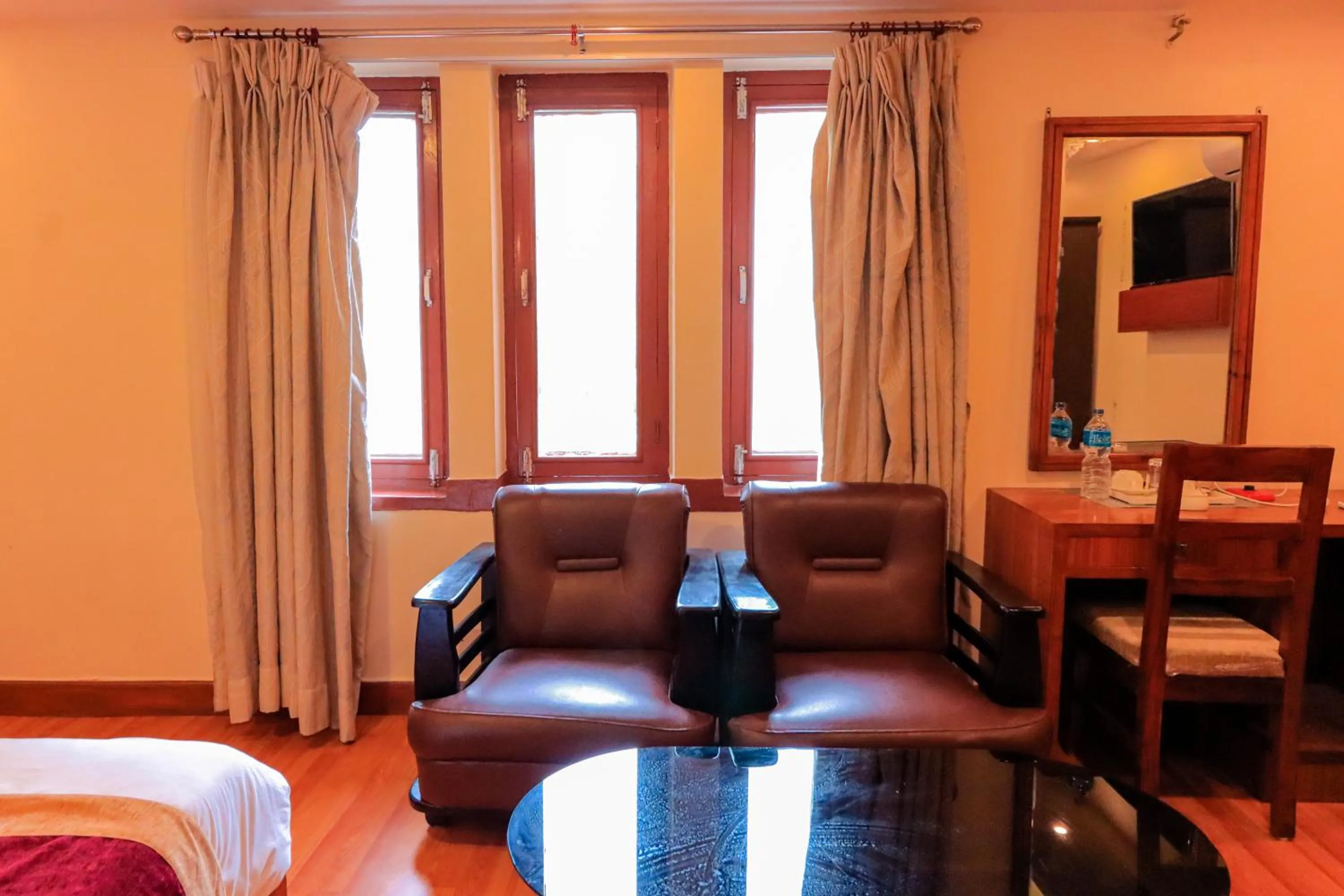 Seating area, Bed in Everland Kathmandu Hotel