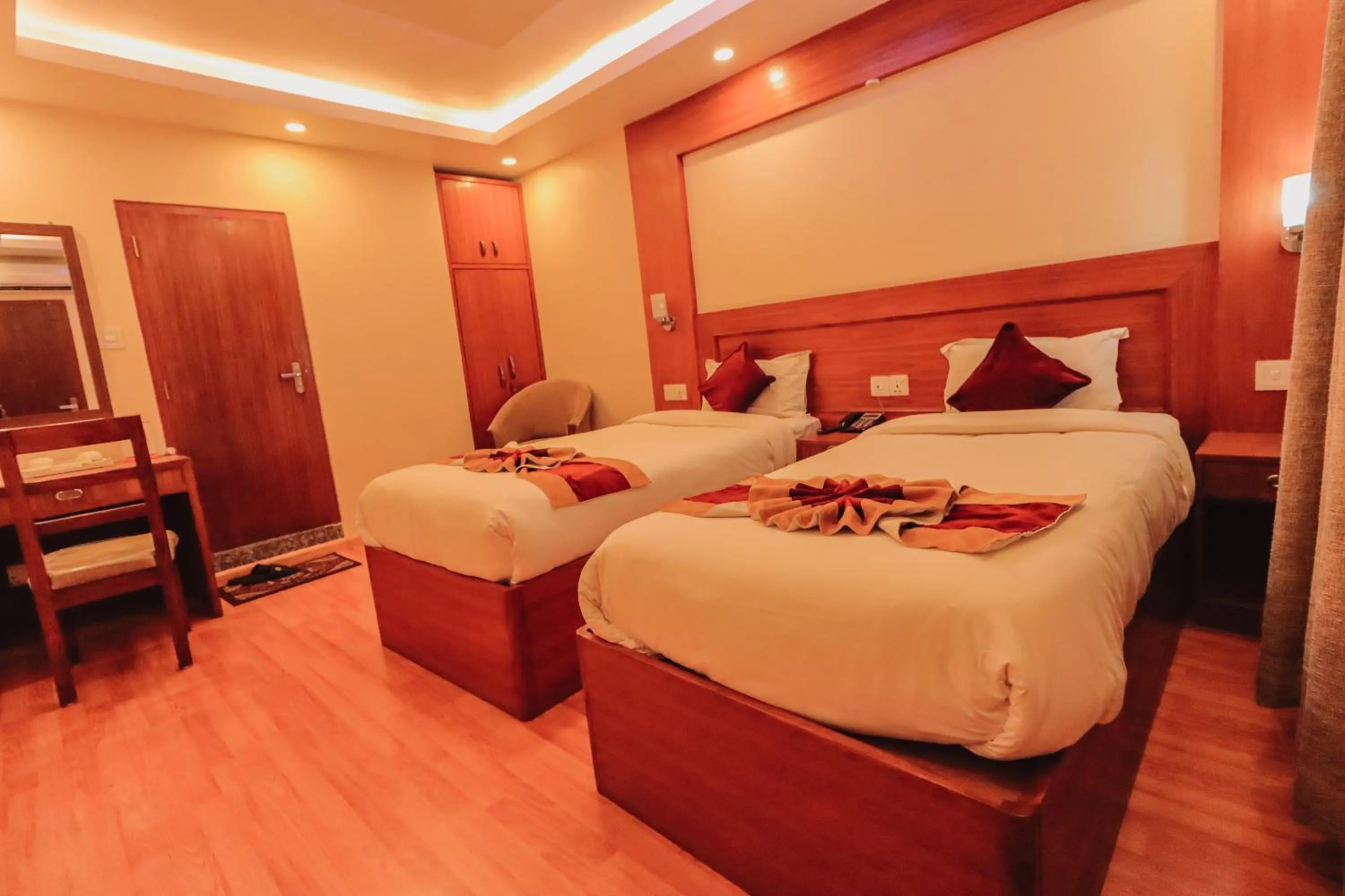 Bedroom, Bed in Everland Kathmandu Hotel