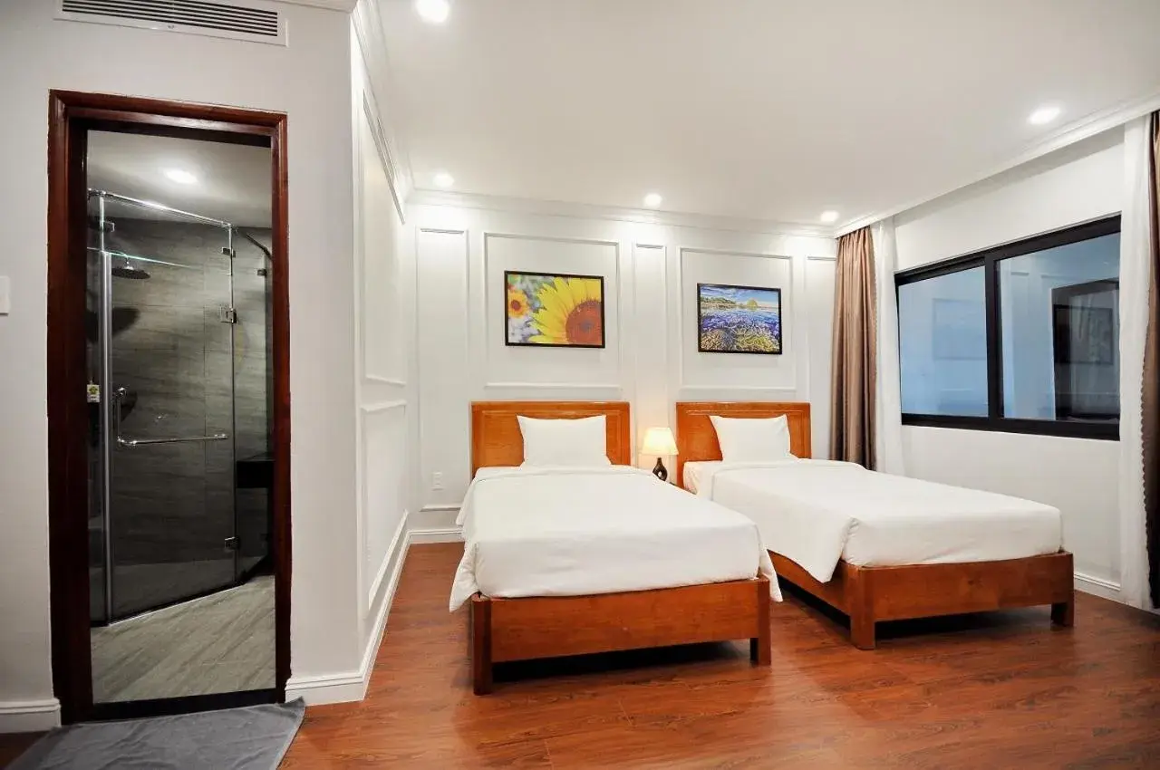 Bed in Sunflower Hotel Phú Yên Bed in Sunflower Hotel Phú Yên