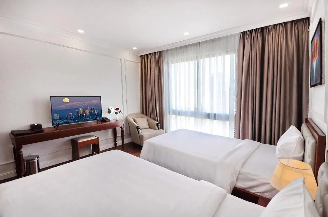 Bed in Sunflower Hotel Phú Yên Bed in Sunflower Hotel Phú Yên