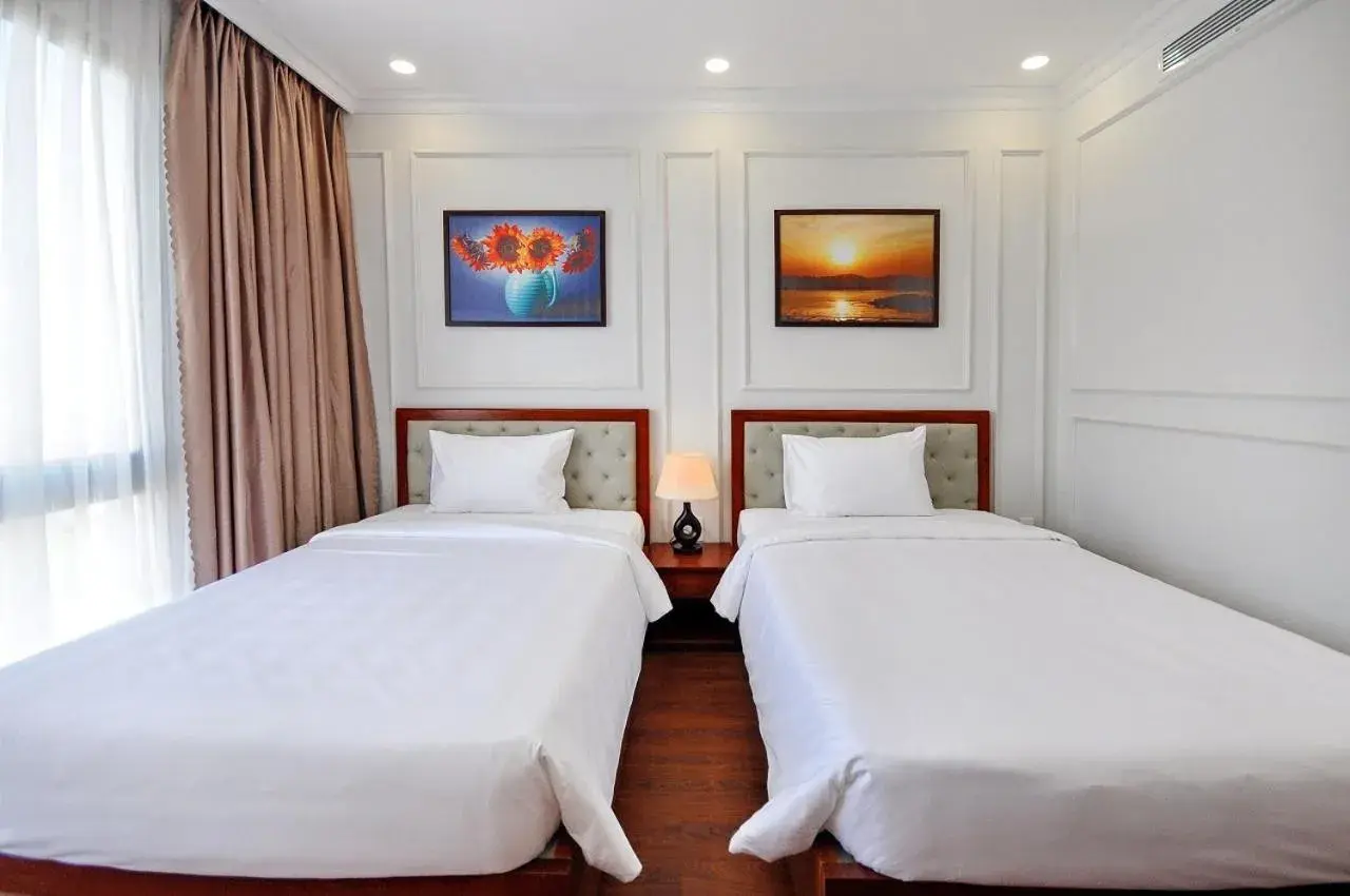 Bed in Sunflower Hotel Phú Yên Bed in Sunflower Hotel Phú Yên