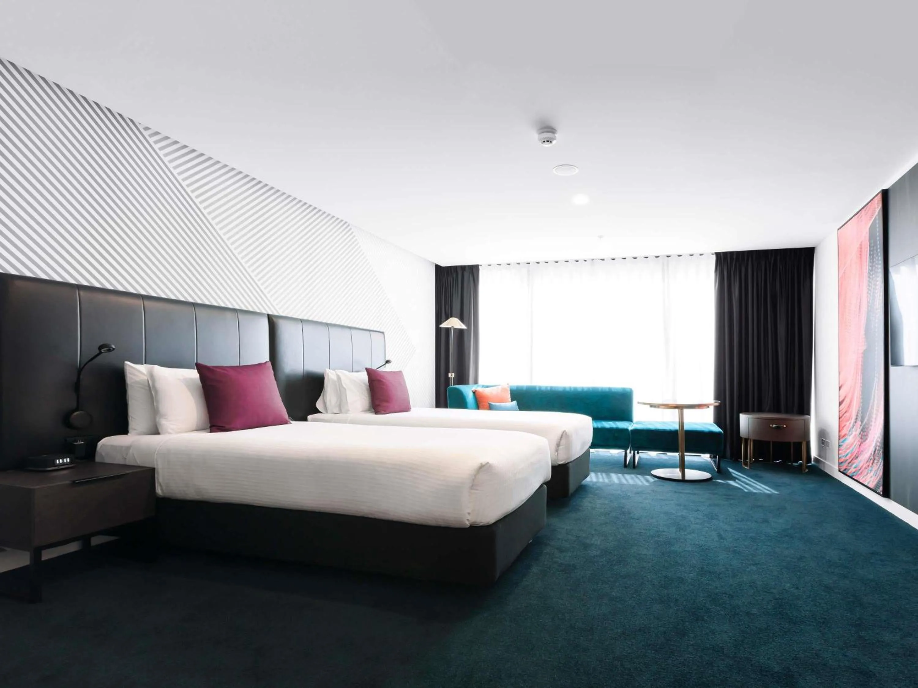 Bedroom, Bed in Movenpick Hotel Melbourne On Spencer
