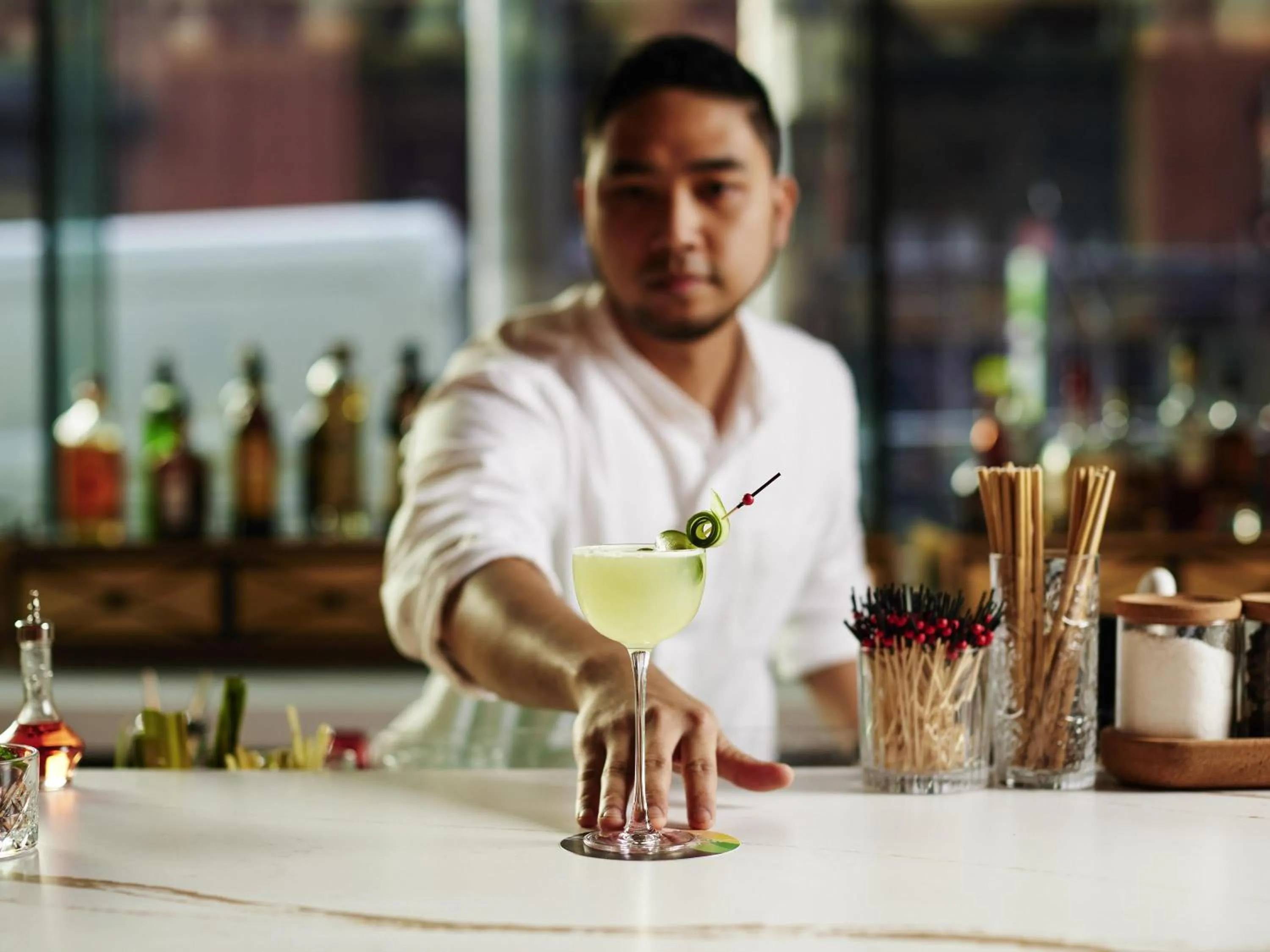 Restaurant/places to eat in Movenpick Hotel Melbourne On Spencer