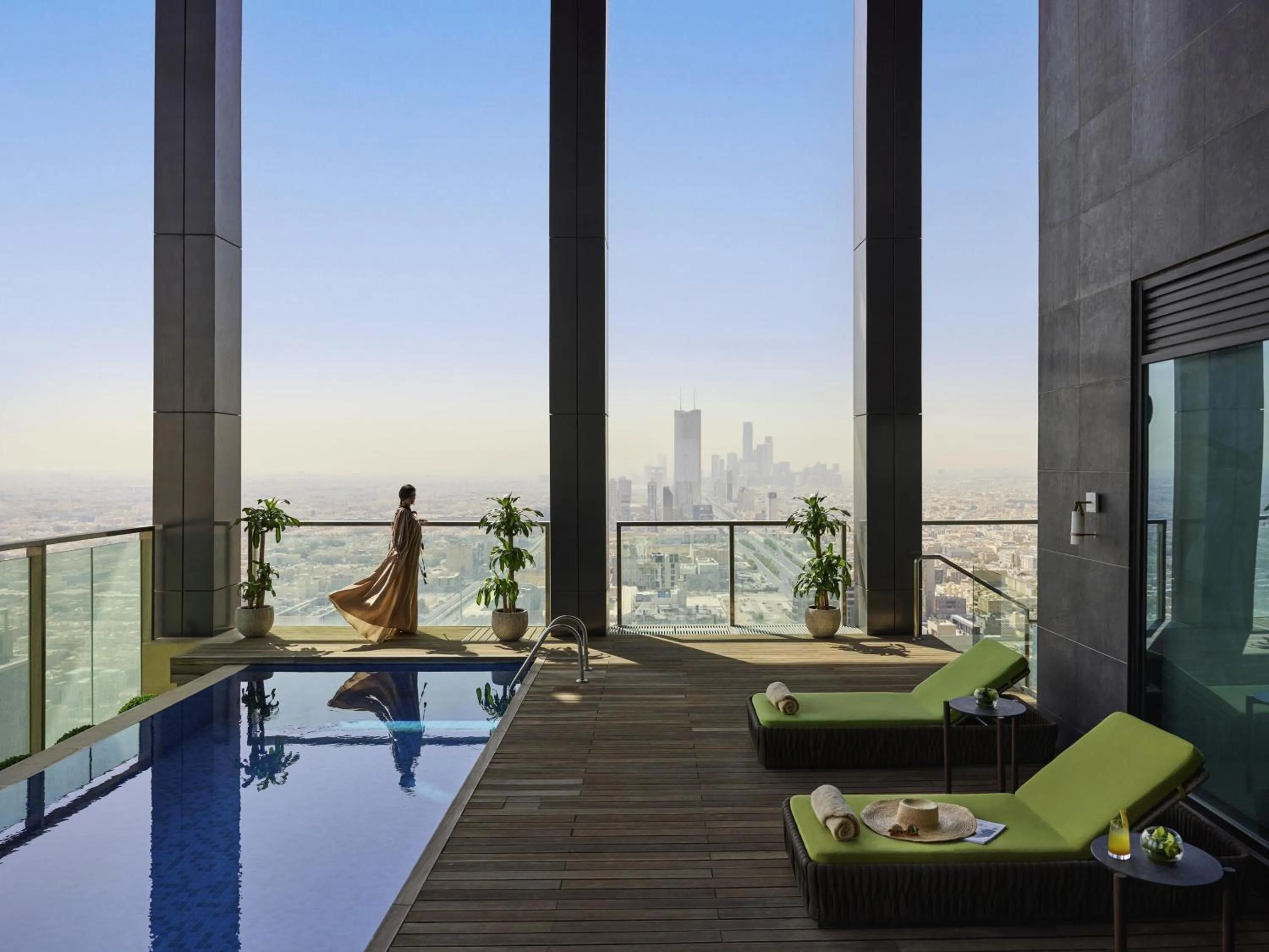 Pool view in Fairmont Ramla Riyadh