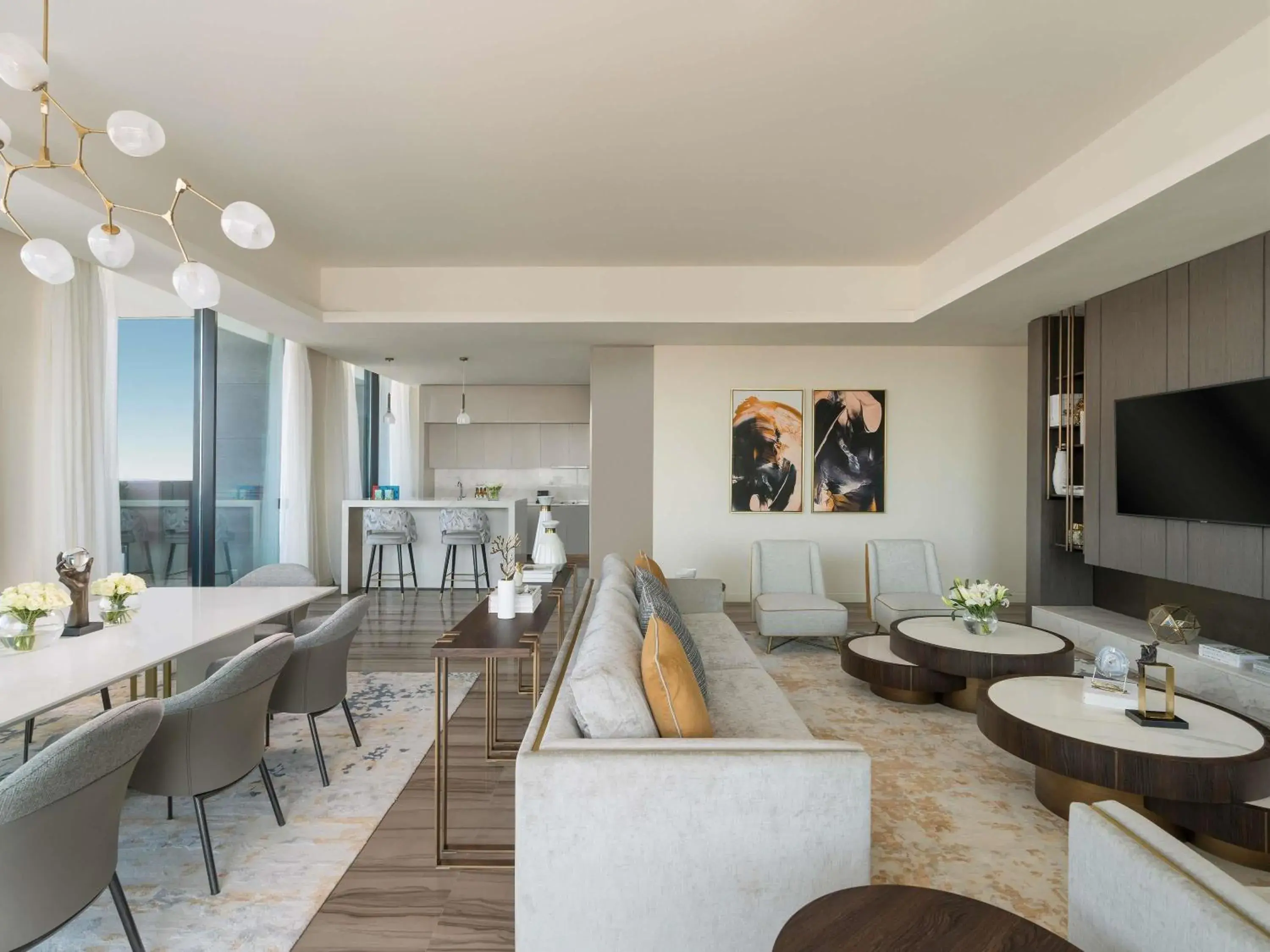 Fairmont Family Suite Three Bedroom with Terrace - Corner Multiple Sky View in Fairmont Ramla Riyadh Fairmont Family Suite Three Bedroom with Terrace - Corner Multiple Sky View in Fairmont Ramla Riyadh