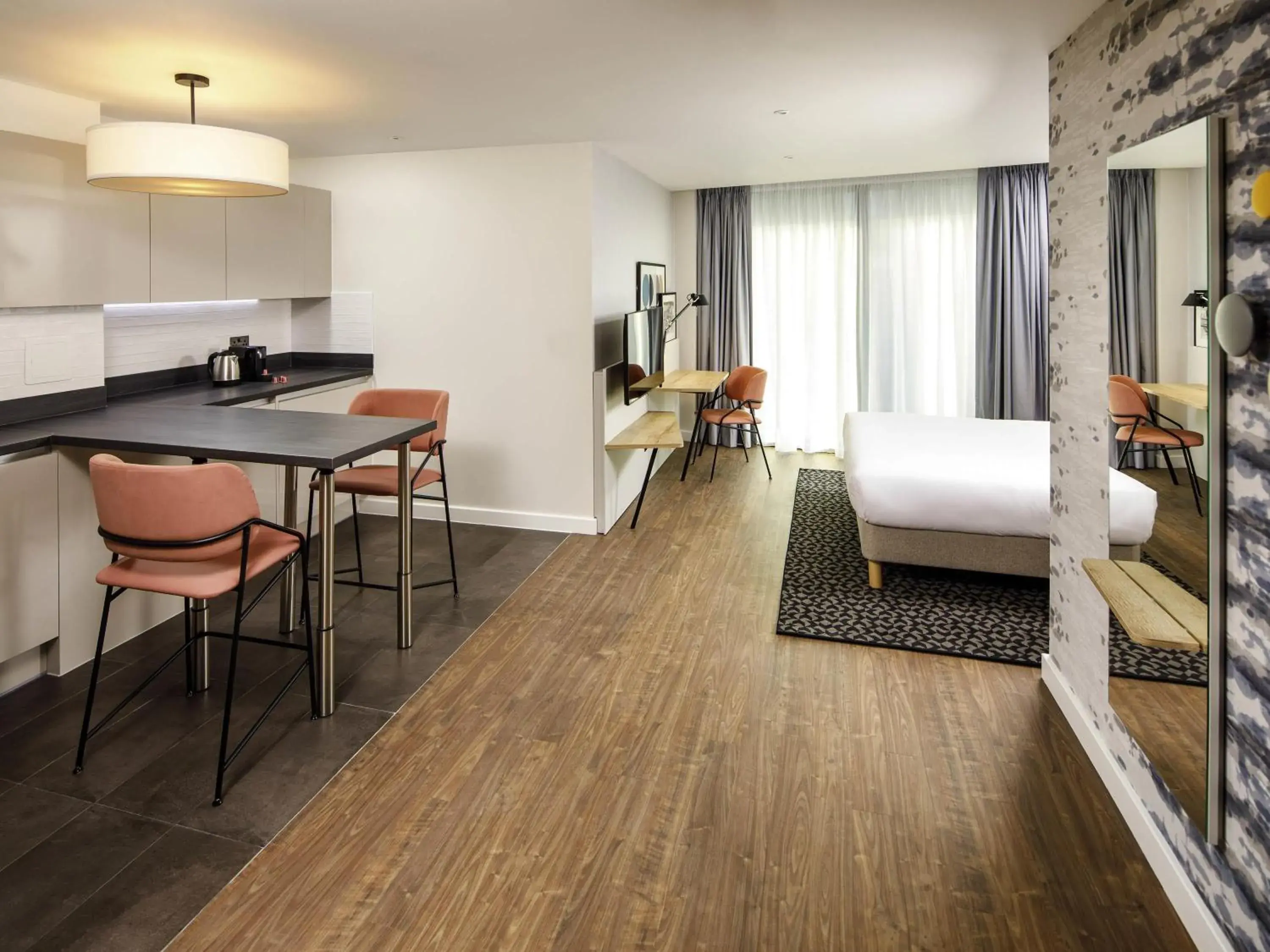 Bedroom, Bed in Aparthotel Adagio London Sutton Point Bedroom, Bed in Aparthotel Adagio London Sutton Point