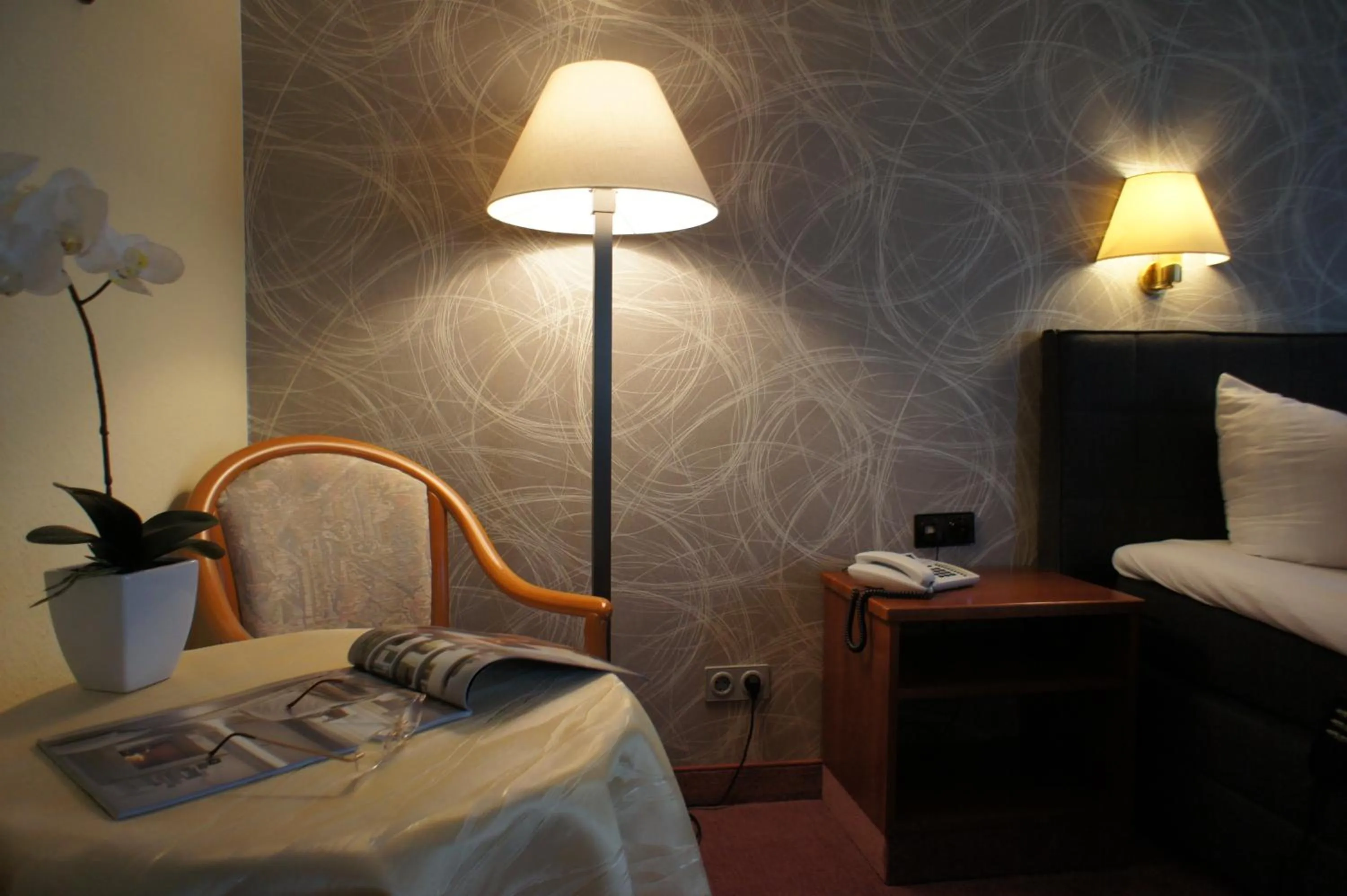 Decorative detail, Bed in Hotel Pesterwitzer Siegel