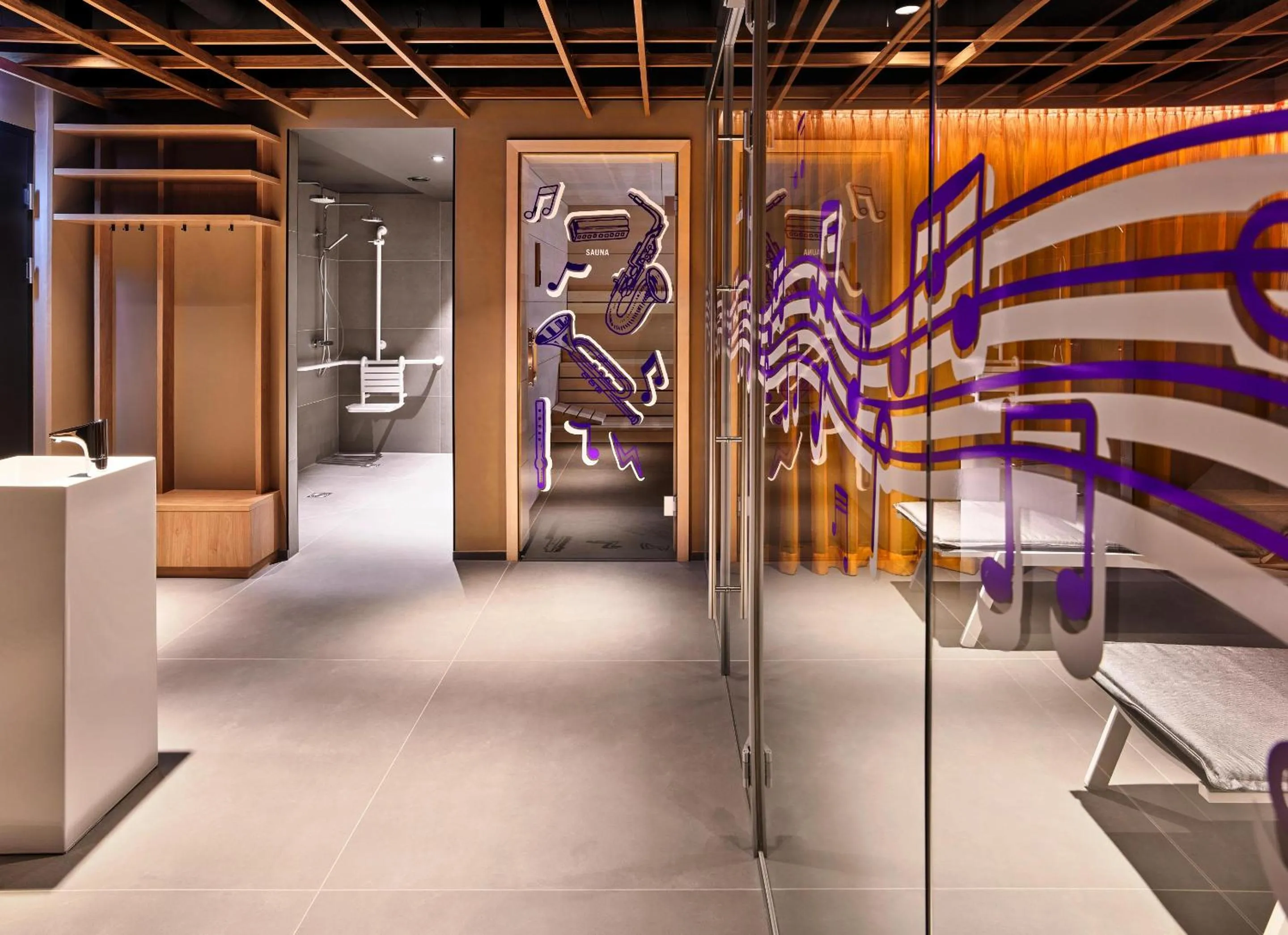 Sauna in Jaz in the City Vienna