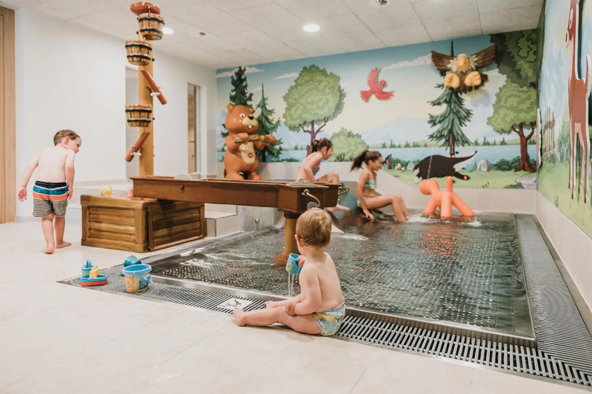 Pool view in Hotel Adler