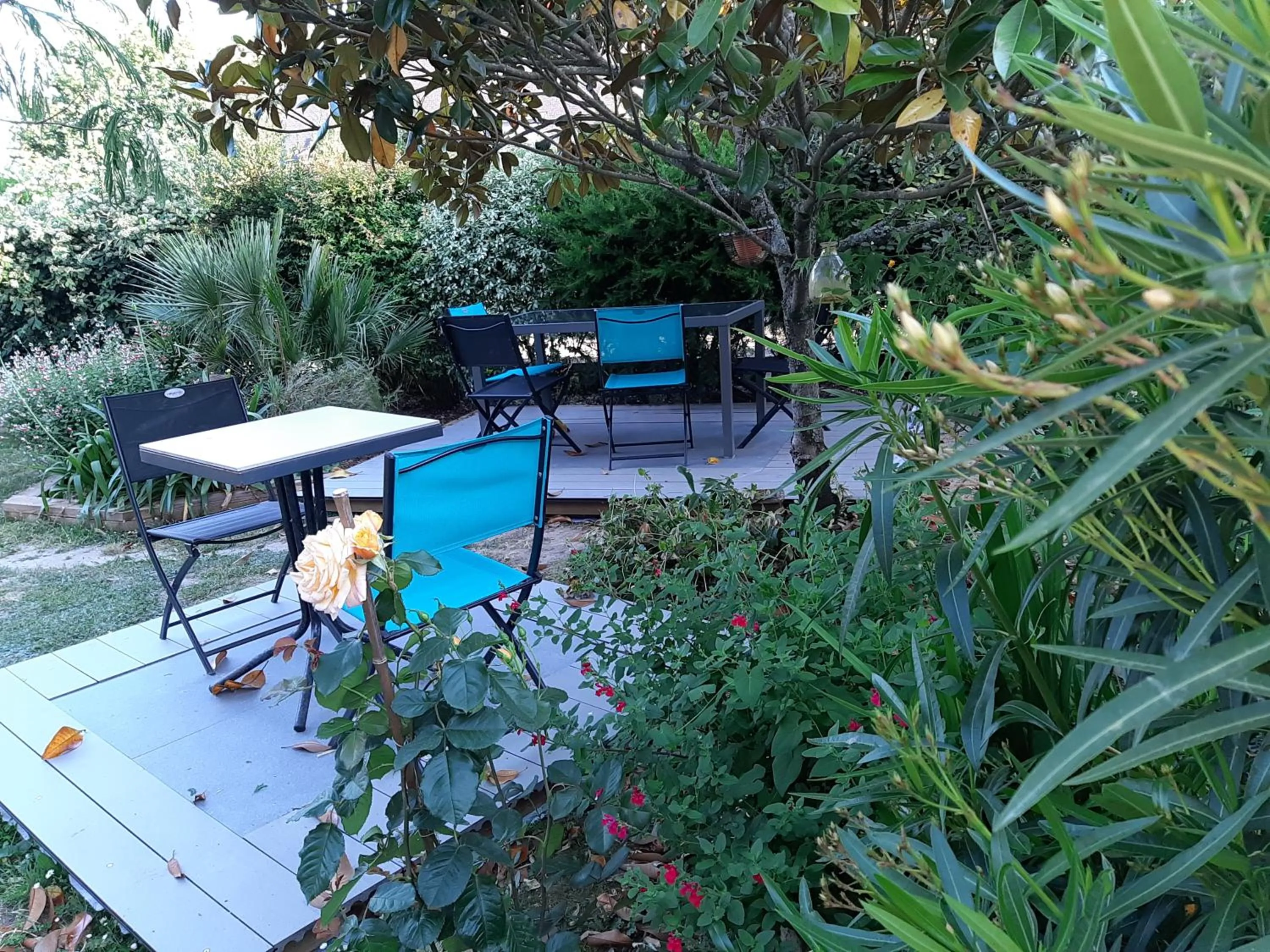 Patio in La Longère d'Arzoù, chambres d'hôtes