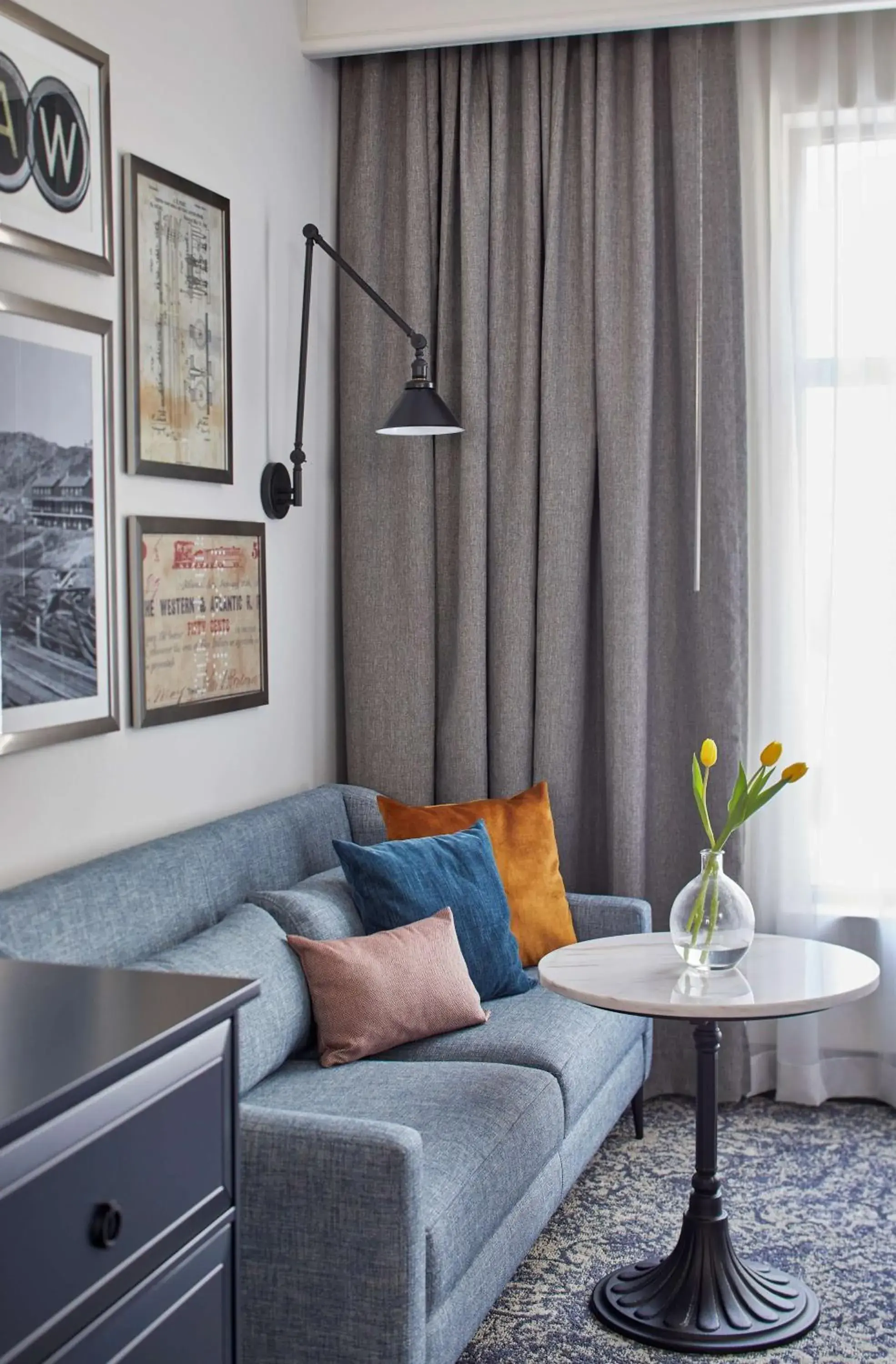 Living room in The Hamilton Alpharetta, Curio Collection By Hilton Living room in The Hamilton Alpharetta, Curio Collection By Hilton