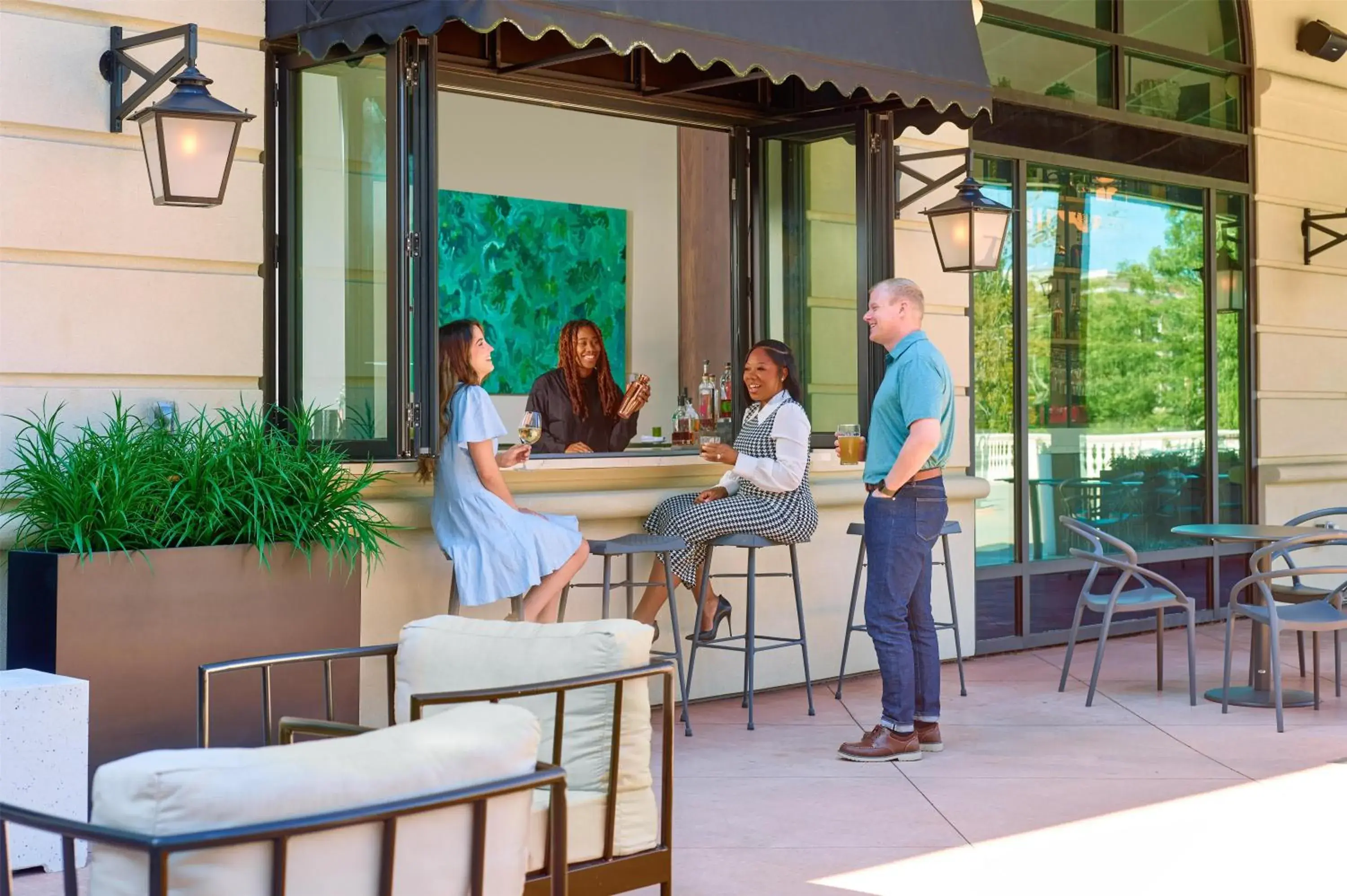 Lounge or bar in The Hamilton Alpharetta, Curio Collection By Hilton Lounge or bar in The Hamilton Alpharetta, Curio Collection By Hilton