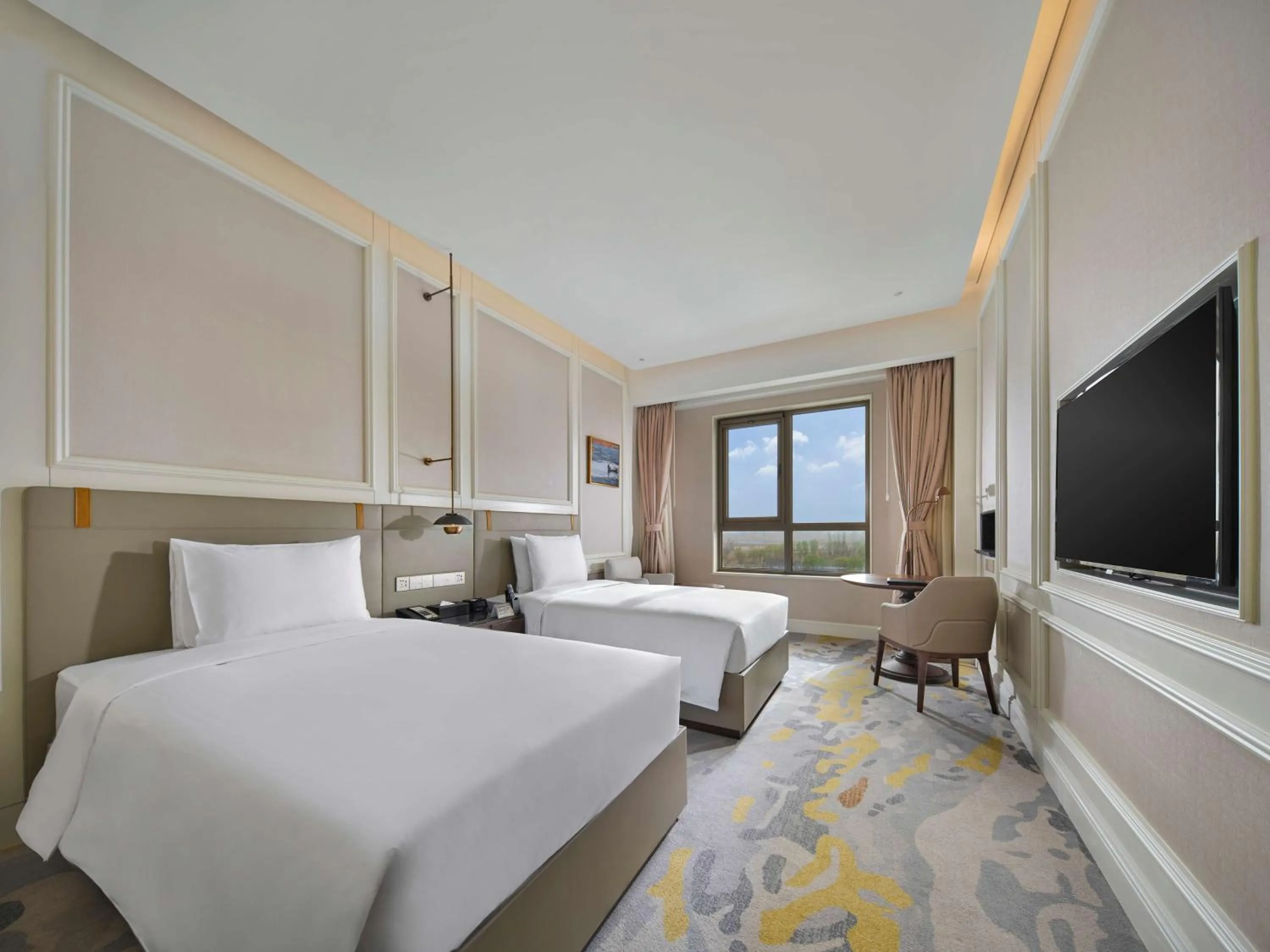 Bedroom, Bed in Hollick Hotel Wen'An, Tapestry Collection By Hilton