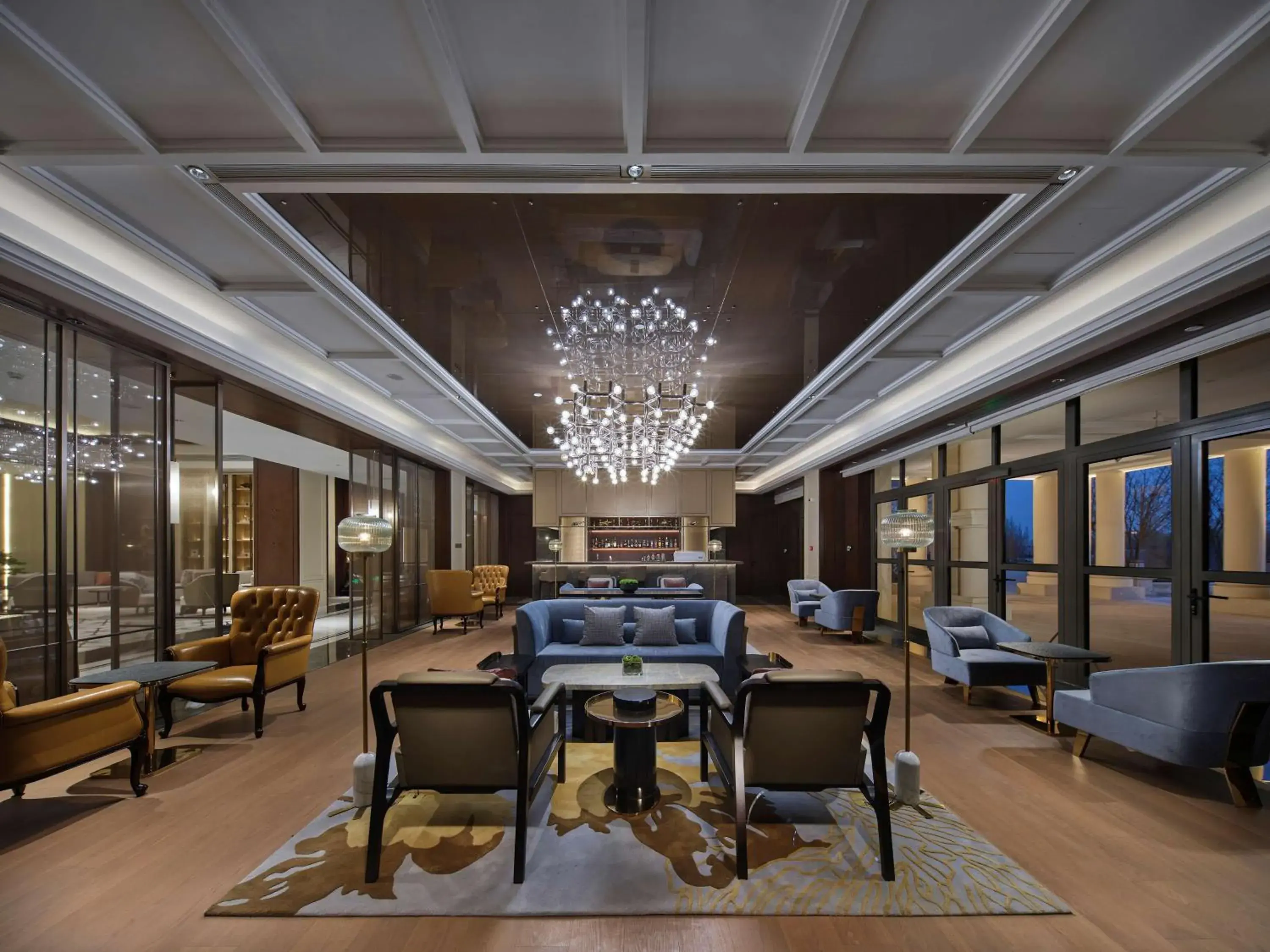 Lobby or reception in Hollick Hotel Wen'An, Tapestry Collection By Hilton Lobby or reception in Hollick Hotel Wen'An, Tapestry Collection By Hilton