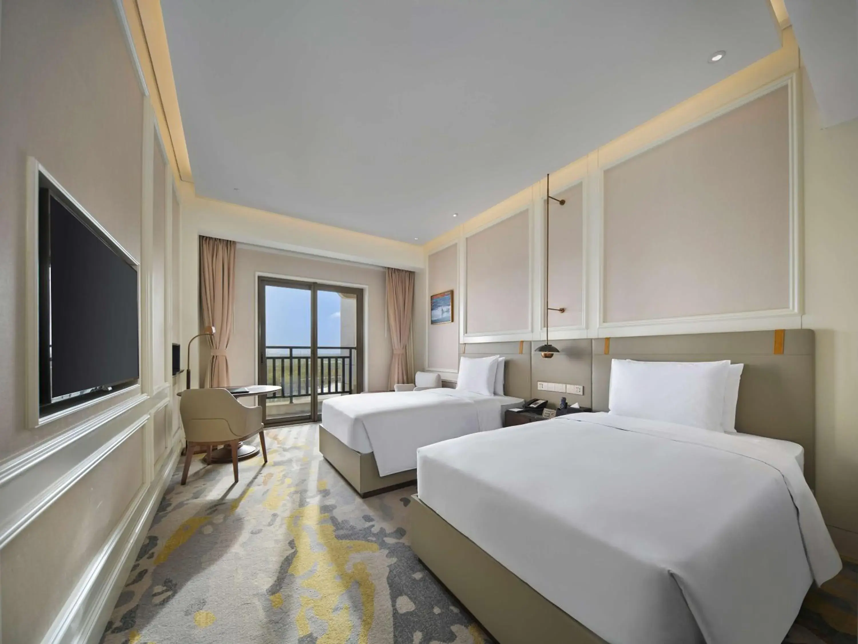 Bedroom, Bed in Hollick Hotel Wen'An, Tapestry Collection By Hilton Bedroom, Bed in Hollick Hotel Wen'An, Tapestry Collection By Hilton