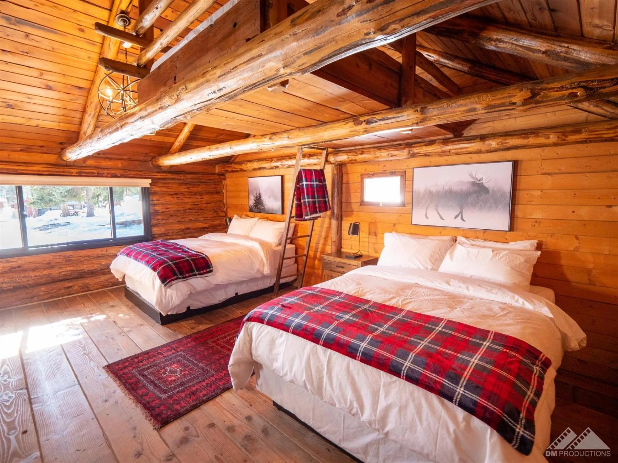 Photo of the whole room, Bed in Chute Lake Lodge