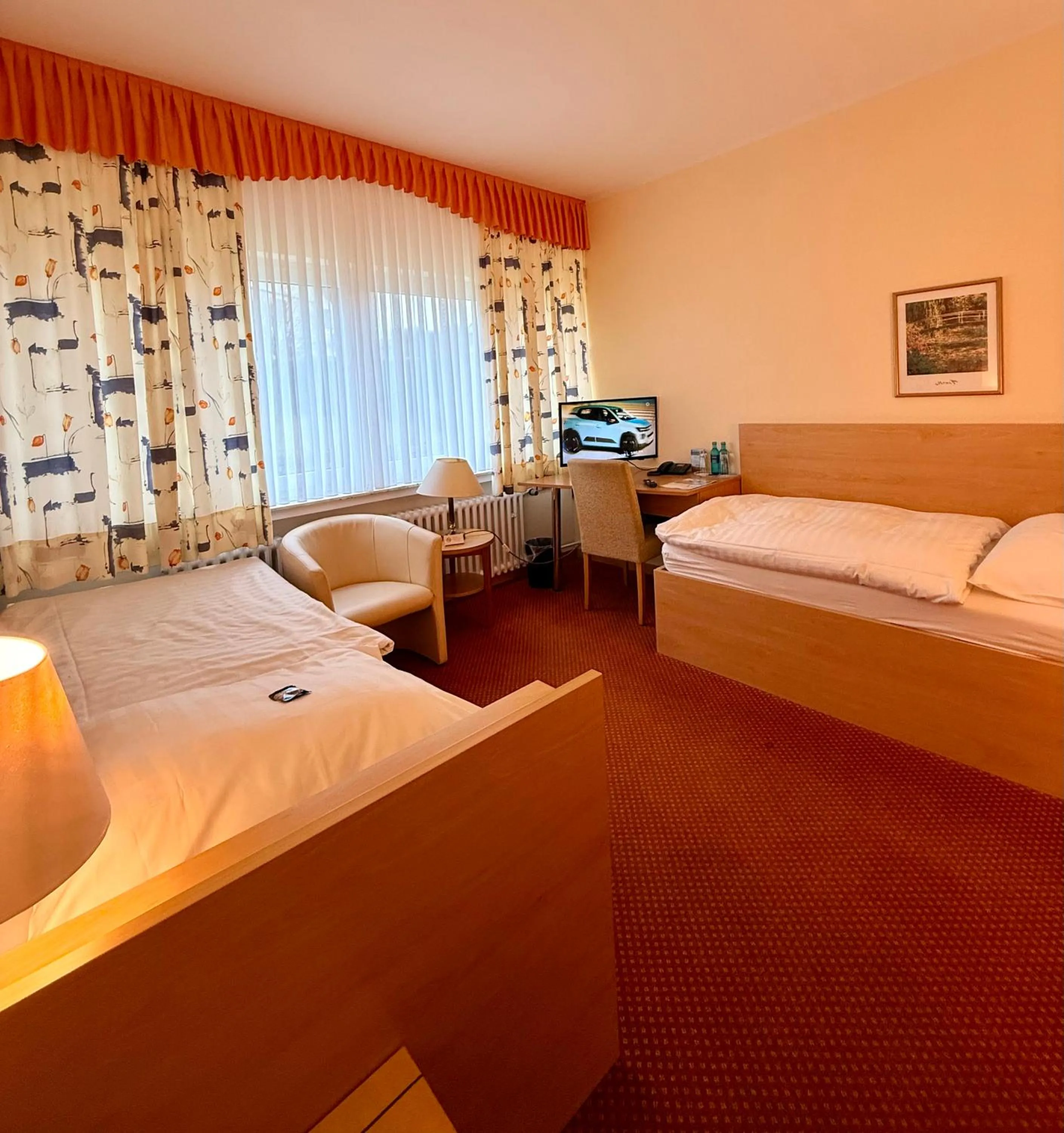 Photo of the whole room, Bed in Hotel Restaurant Lüdenbach