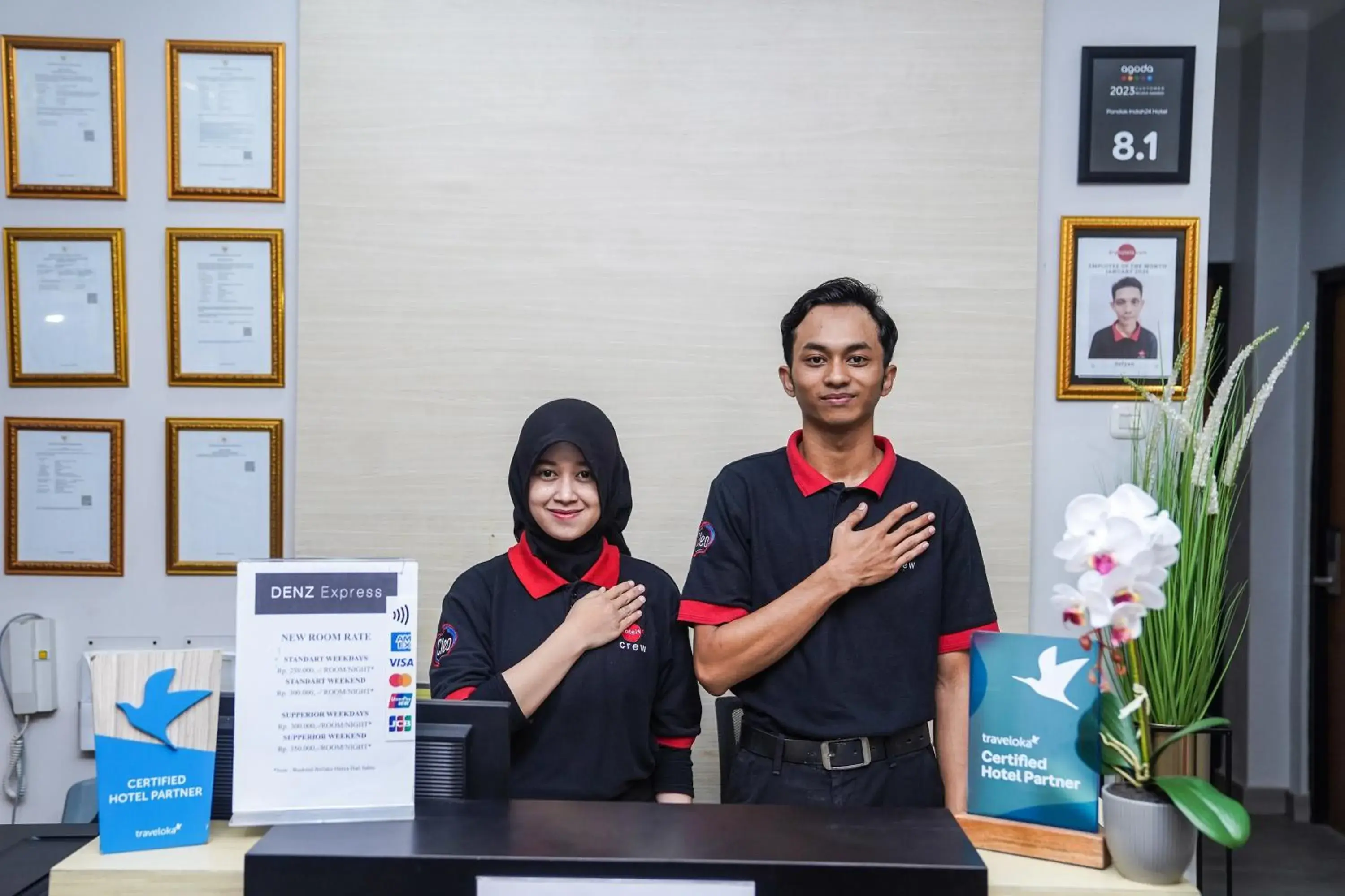 Lobby or reception in DENZ Express Bintaro Lobby or reception in DENZ Express Bintaro