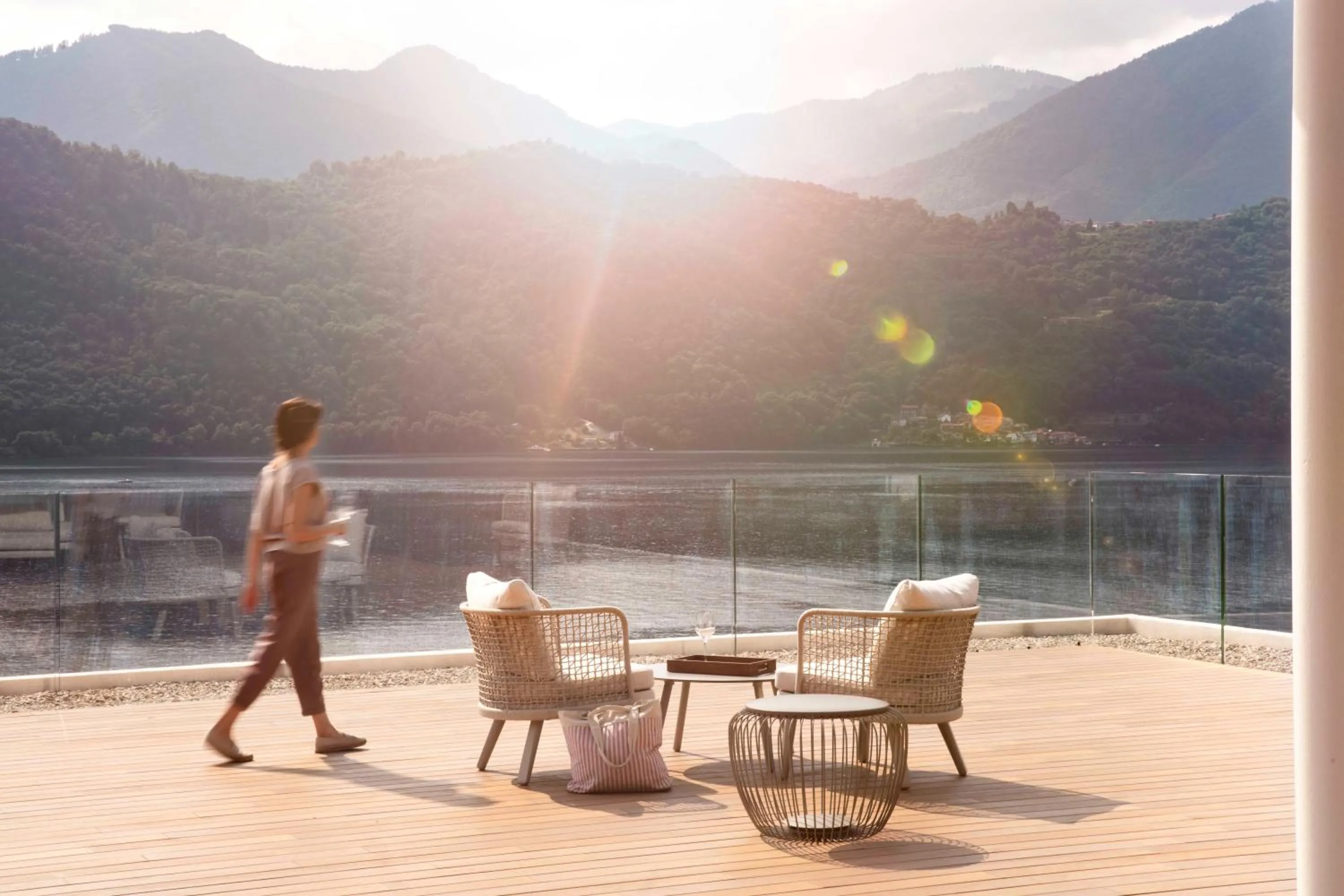 Balcony/Terrace in Laqua by the lake