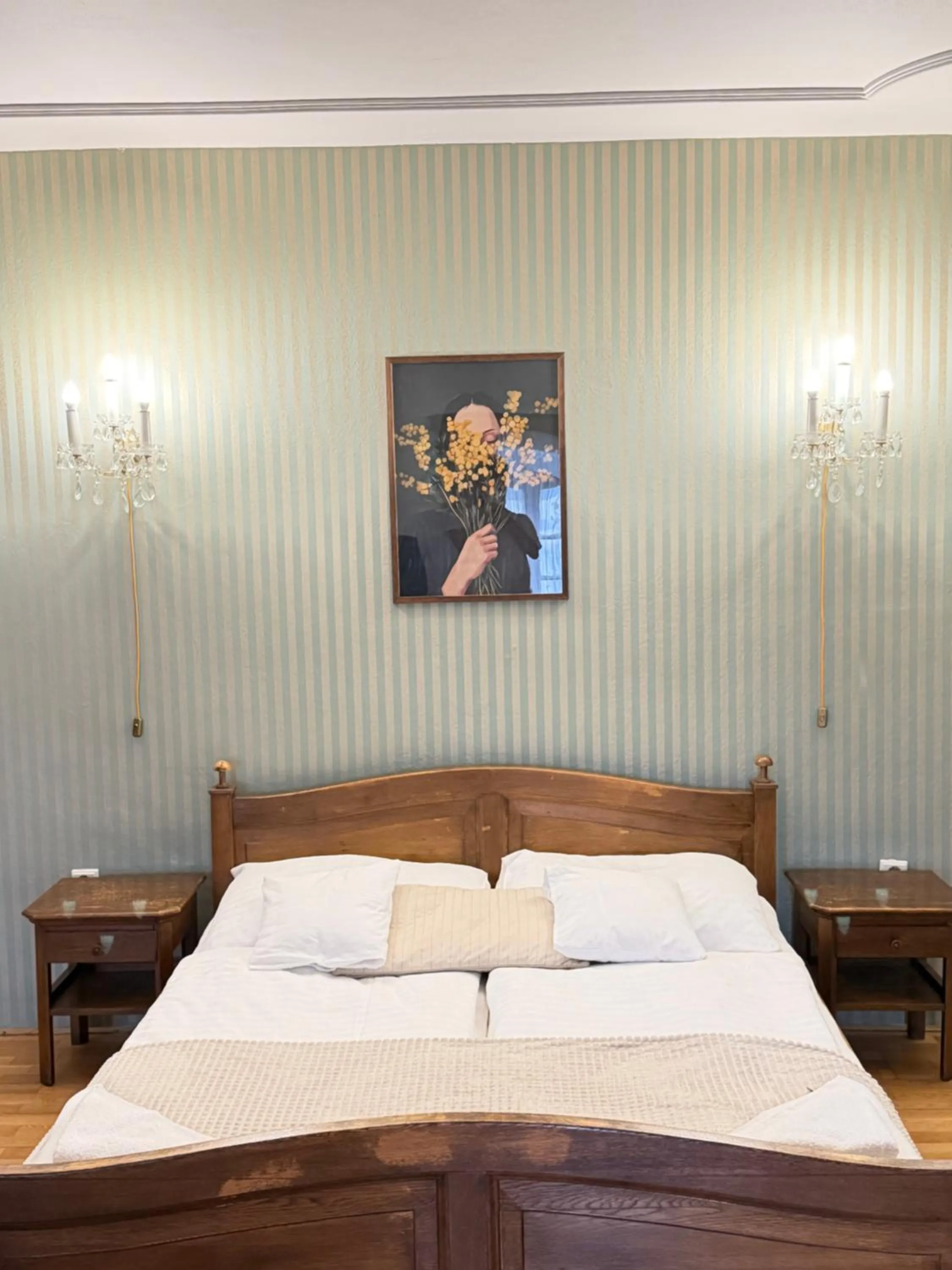 Bed in Hotel Salamander - Garni