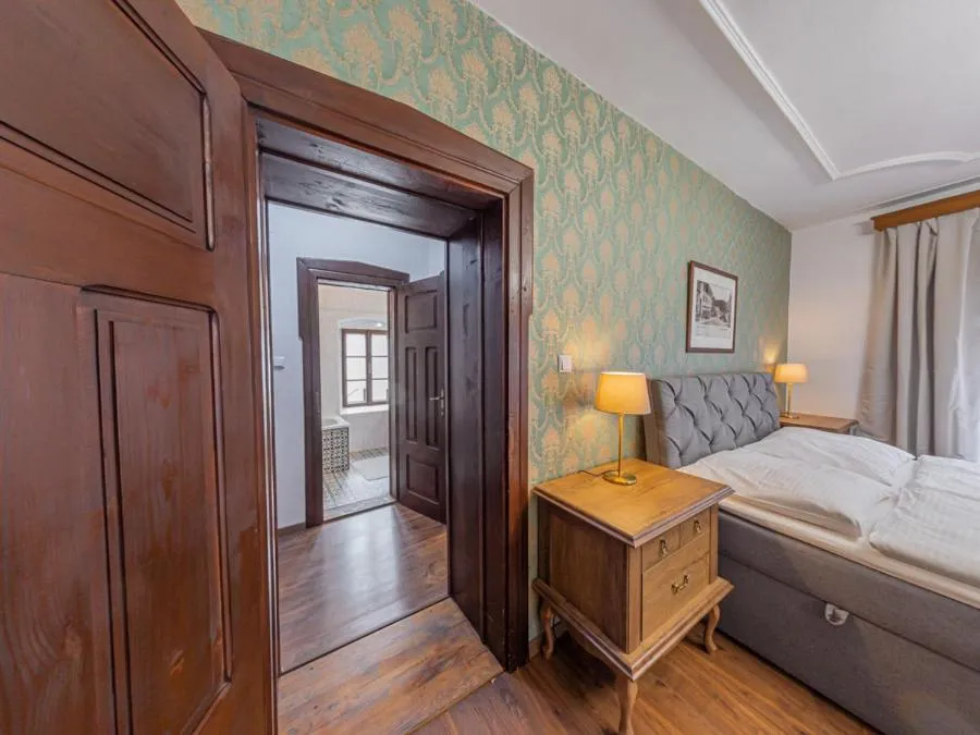 Bed in Hotel Salamander - Garni