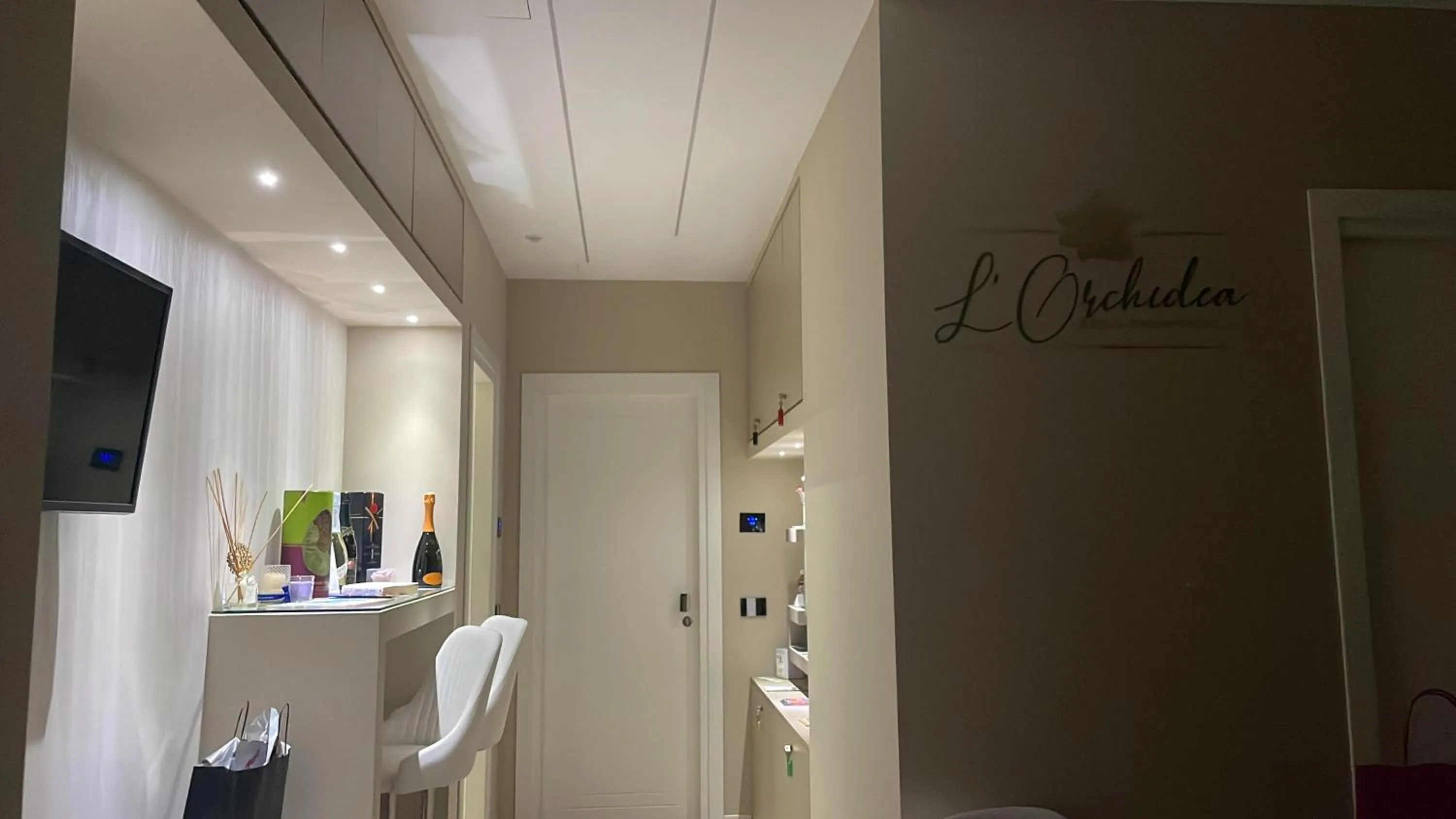 Lobby or reception in B&B L'Orchidea