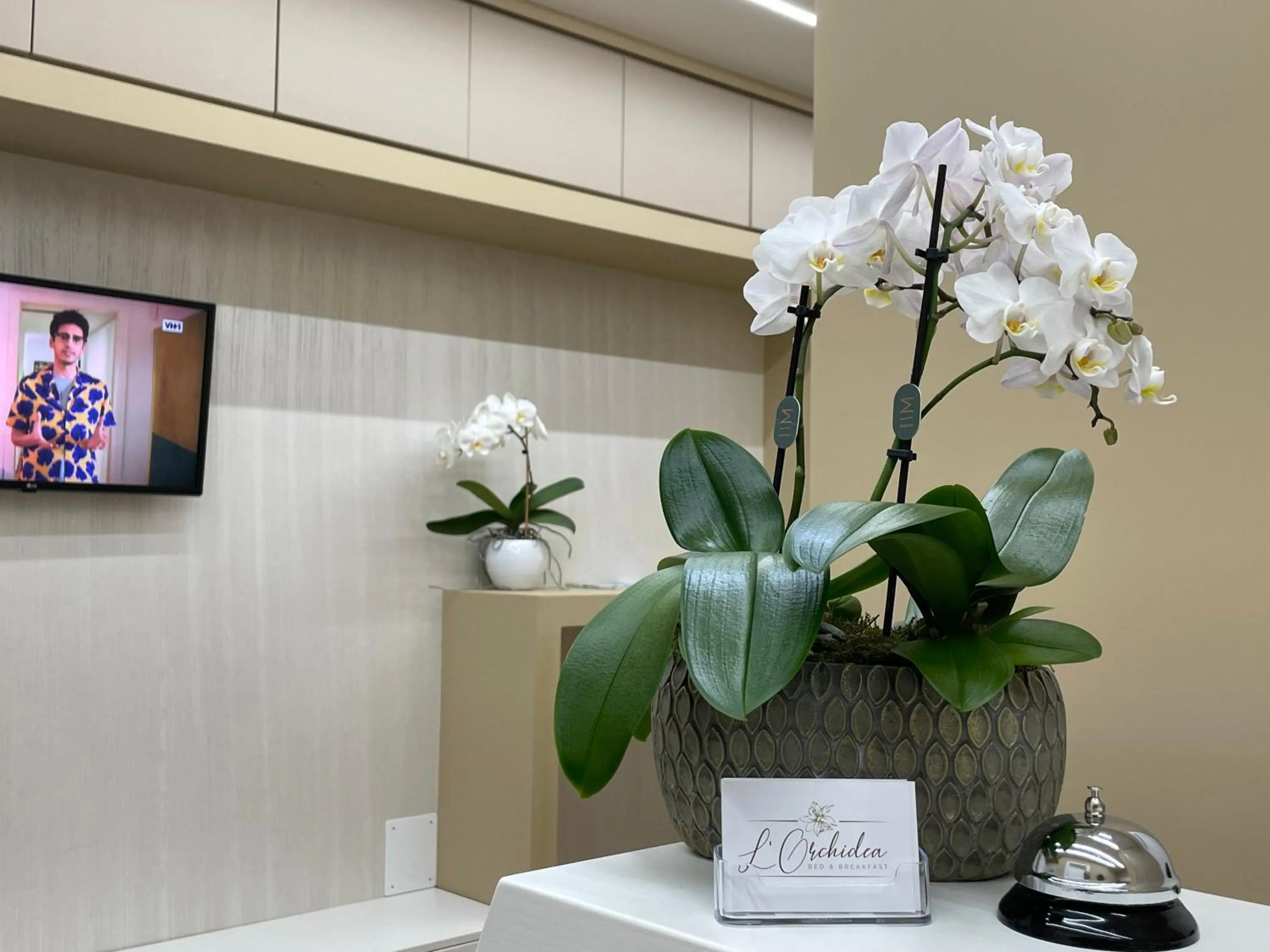 Lobby or reception in B&B L'Orchidea