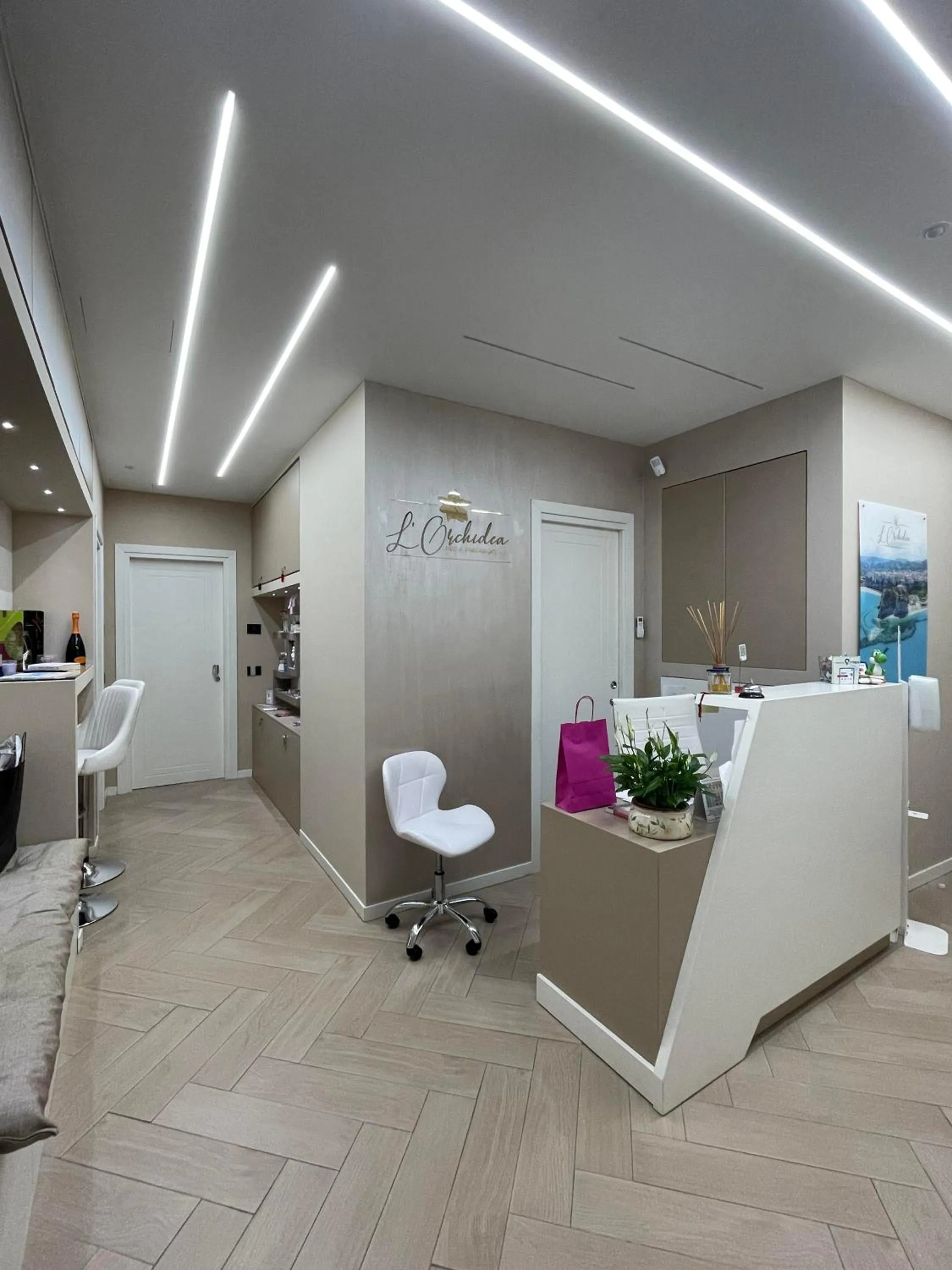 Lobby or reception in B&B L'Orchidea
