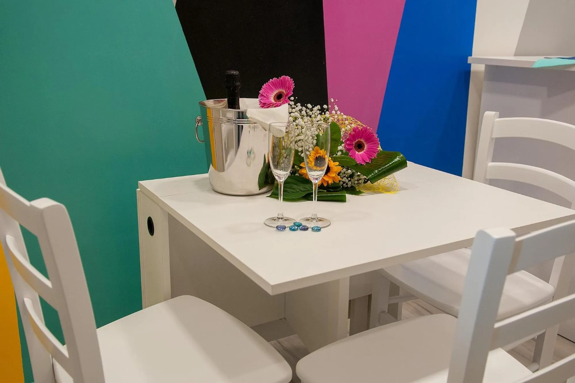 Dining area in B&B Rainbow