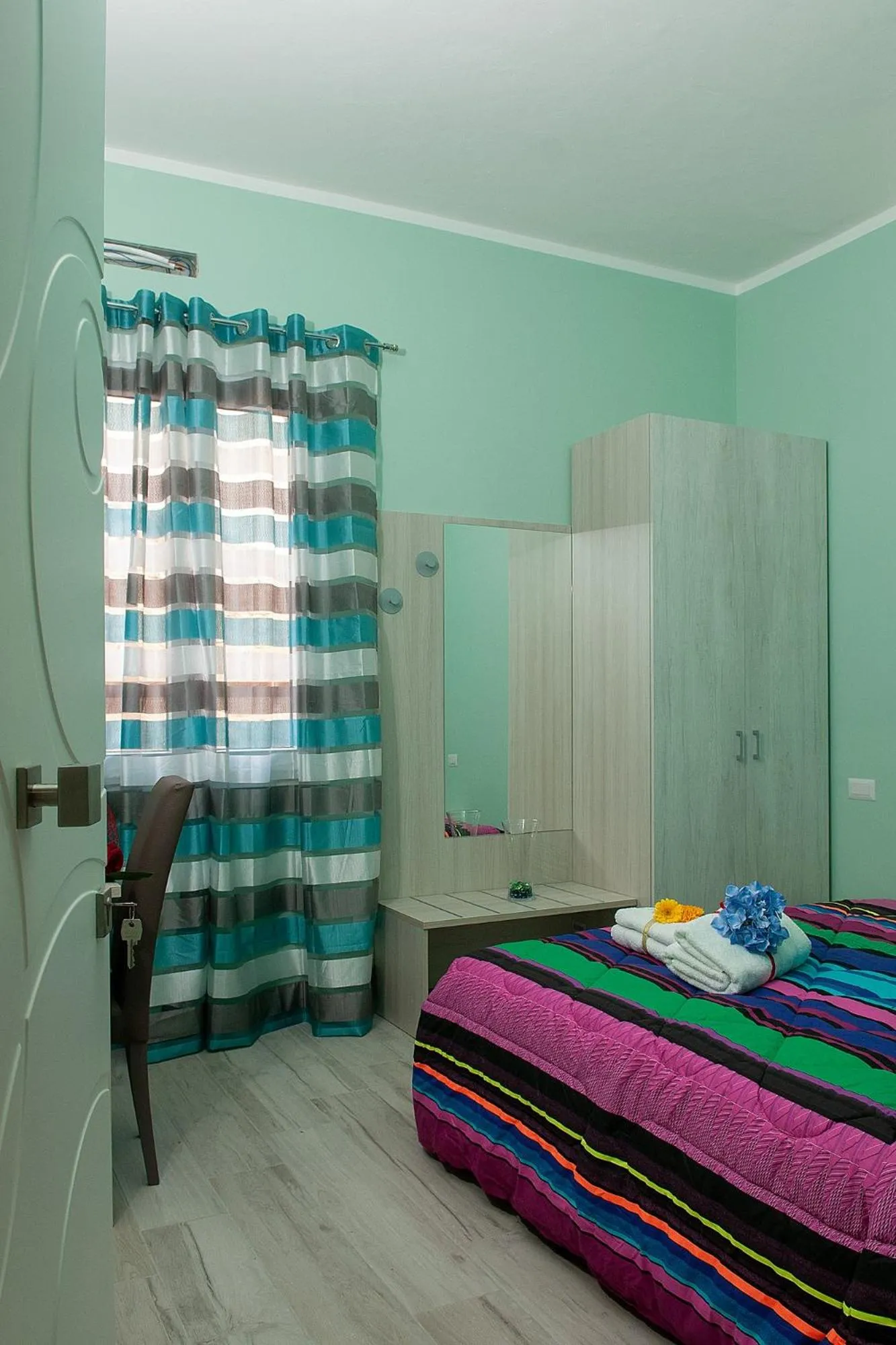 Bedroom, Bed in B&B Rainbow