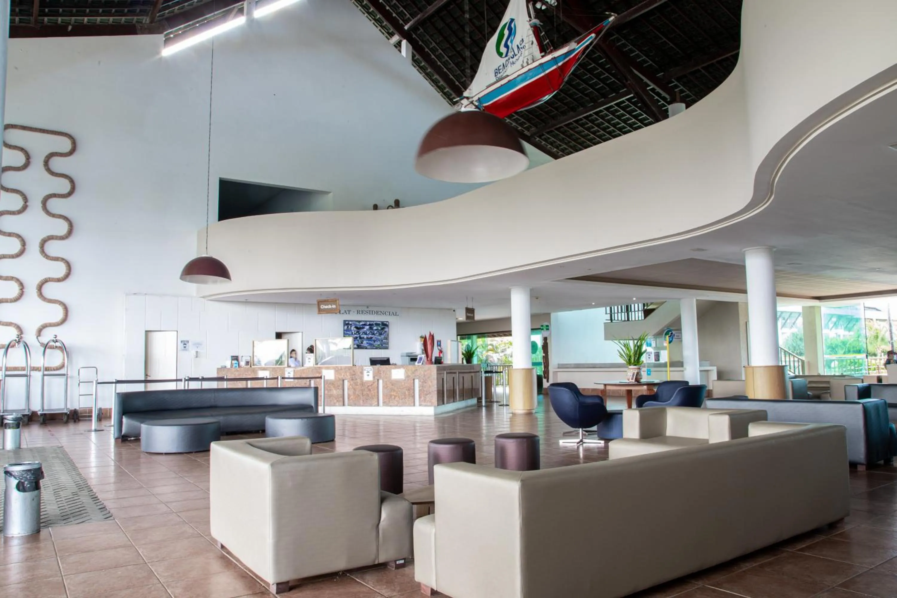 Lobby or reception in Beach Class Muro Alto Condomínio Resort By New Time