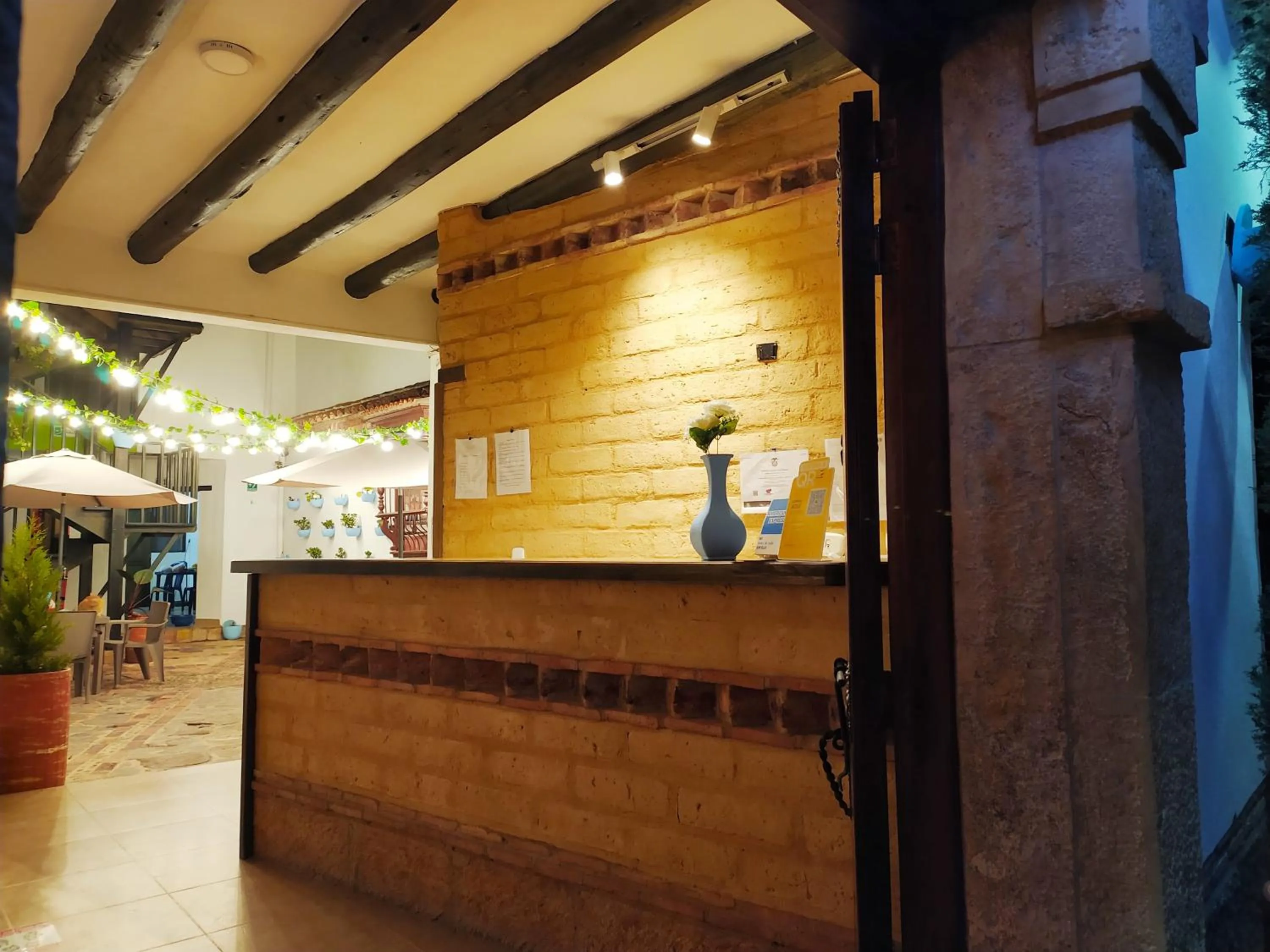 Lobby or reception in Hotel Verona Villa de Leyva