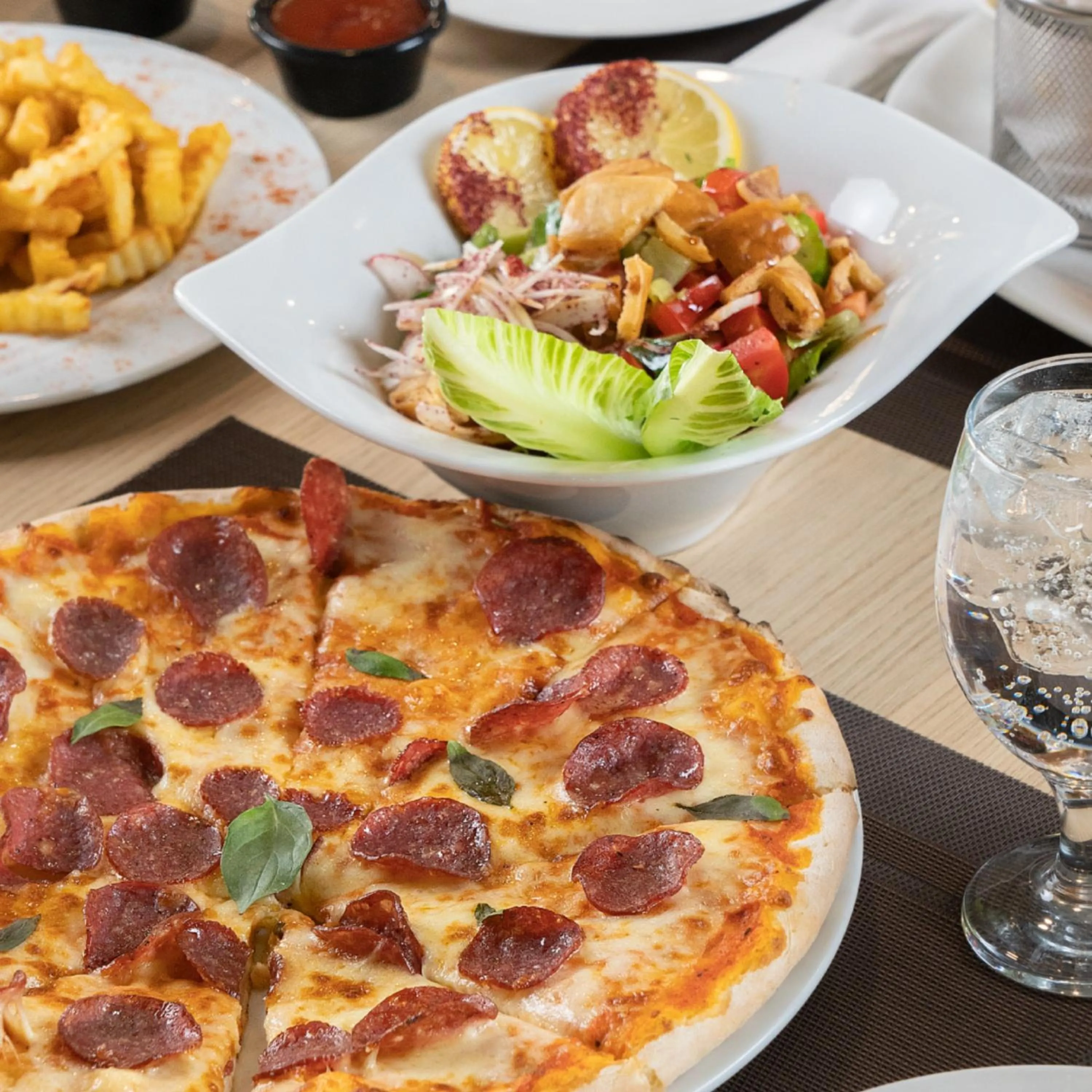 Food and drinks in Sea view hotel