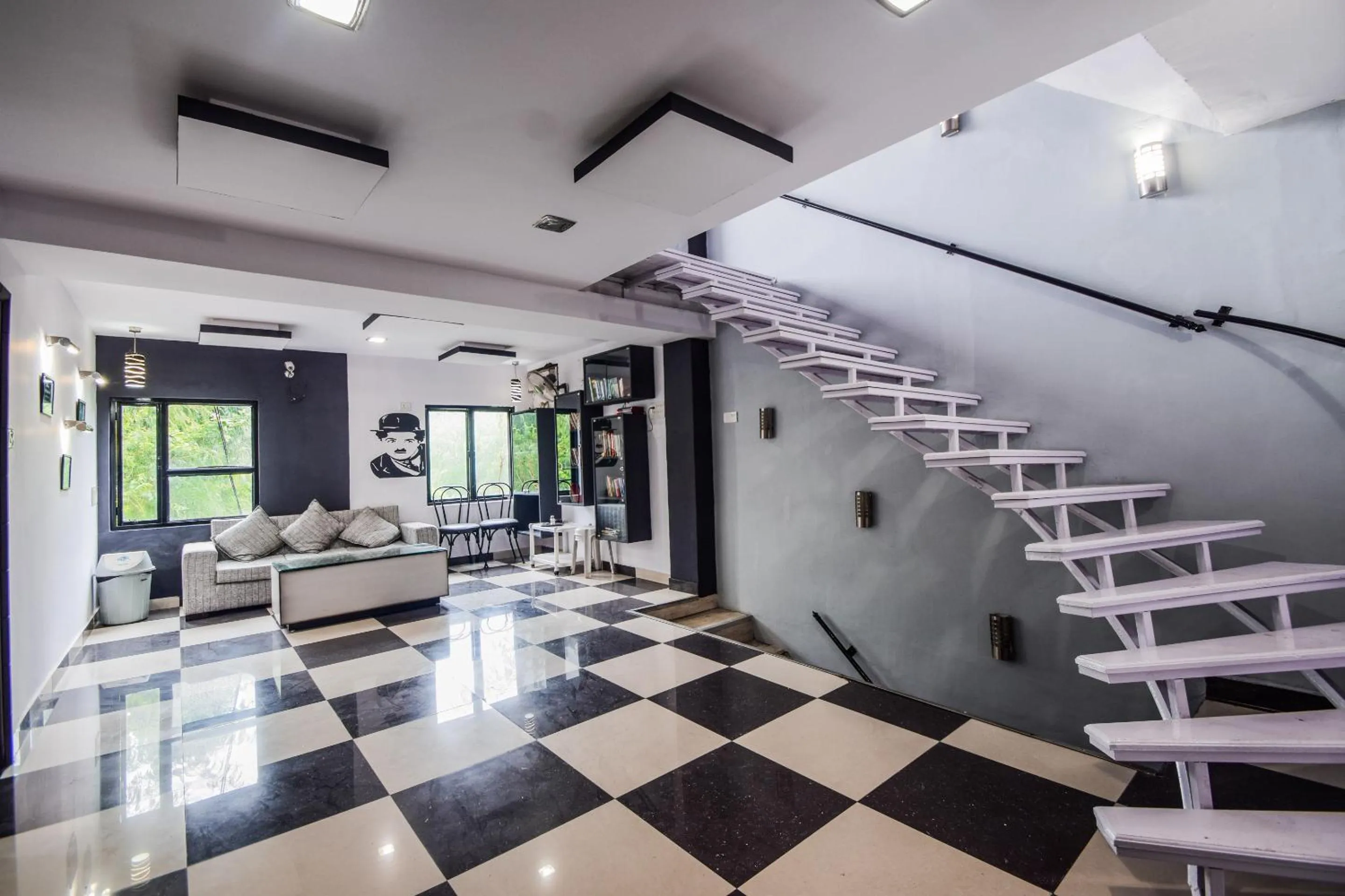 Library in Hotel The Space