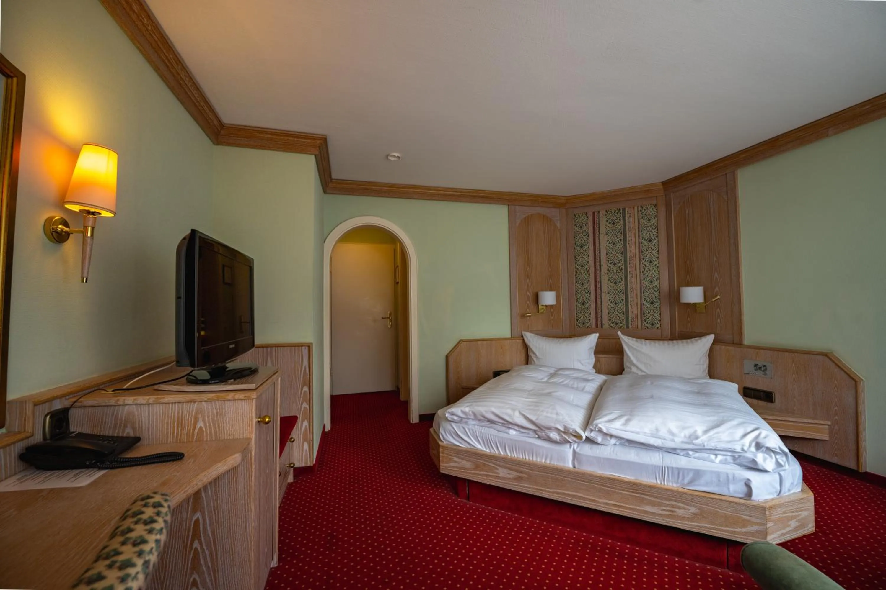 Bedroom, Bed in Hotel Lamm Baiersbronn Mitteltal