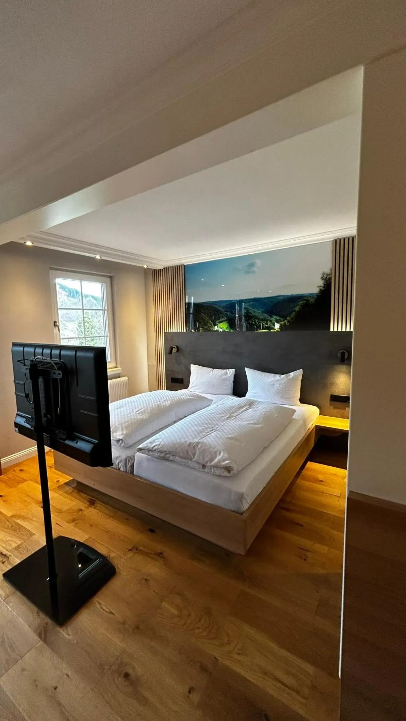 Bedroom, Bed in Hotel Lamm Baiersbronn Mitteltal