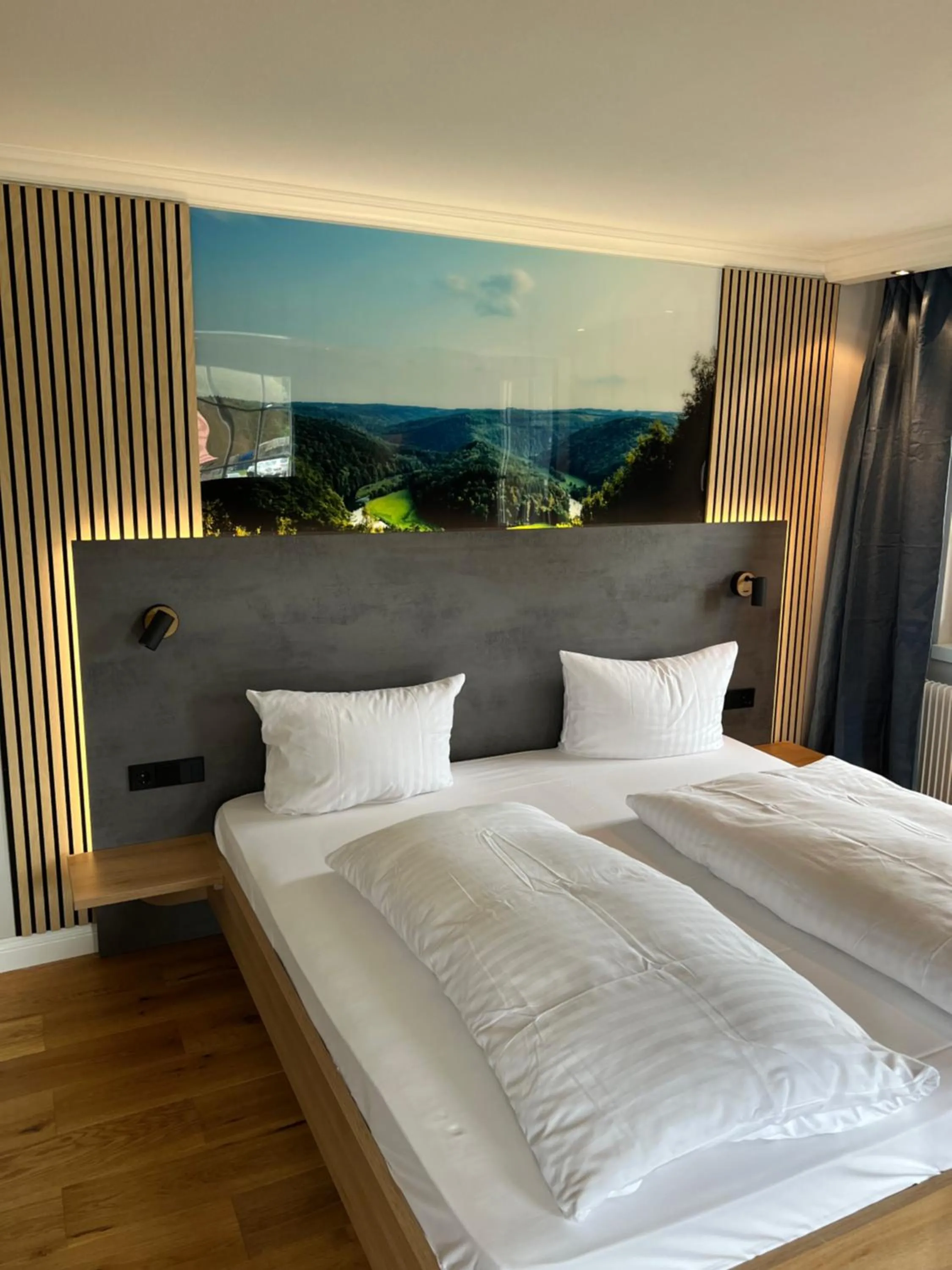 Bedroom, Bed in Hotel Lamm Baiersbronn Mitteltal