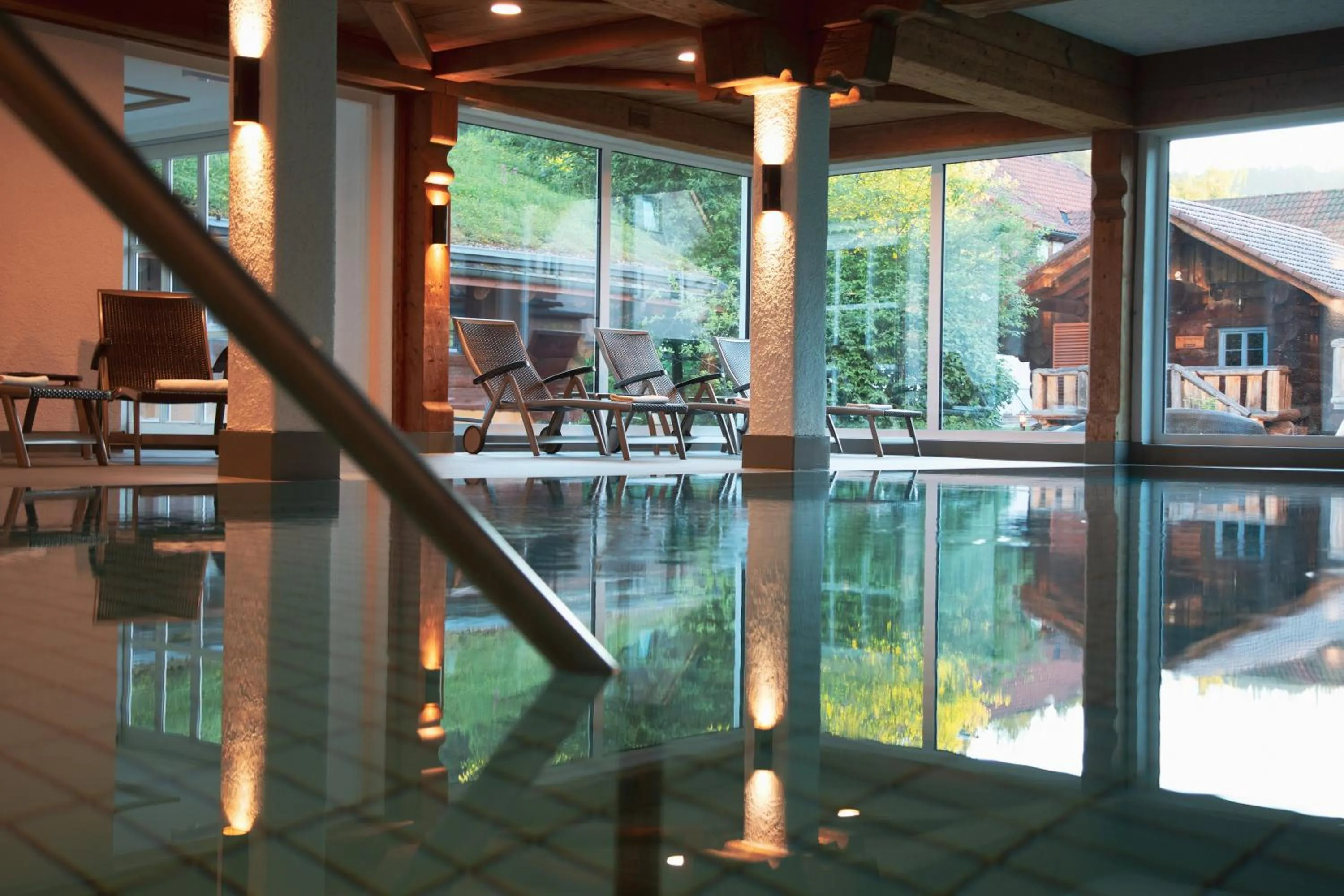 Pool view in Hotel Lamm Baiersbronn Mitteltal