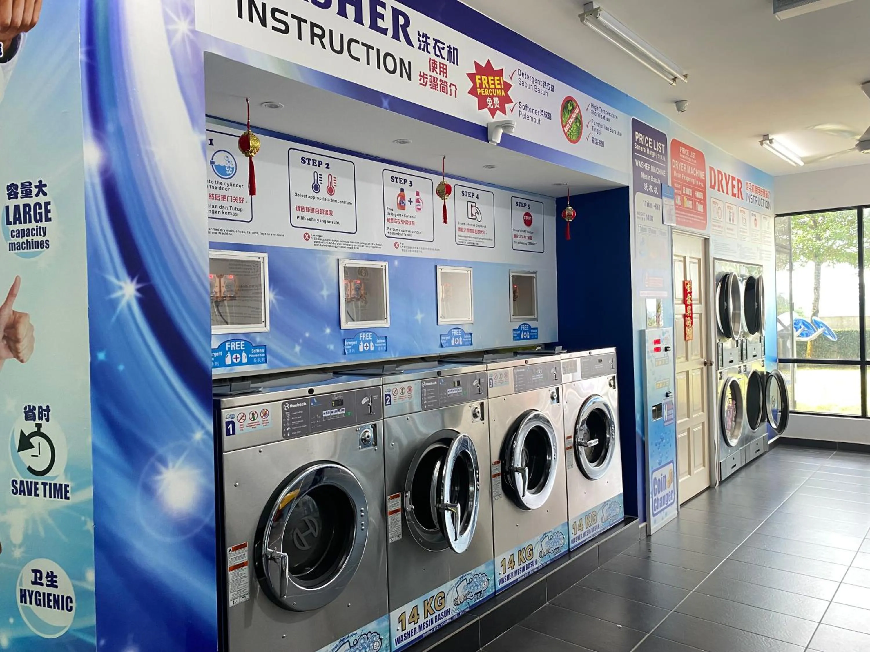 washing machine in Vesta Homes, Molek Regency with Golf View, Johor Bahru, Mid valley