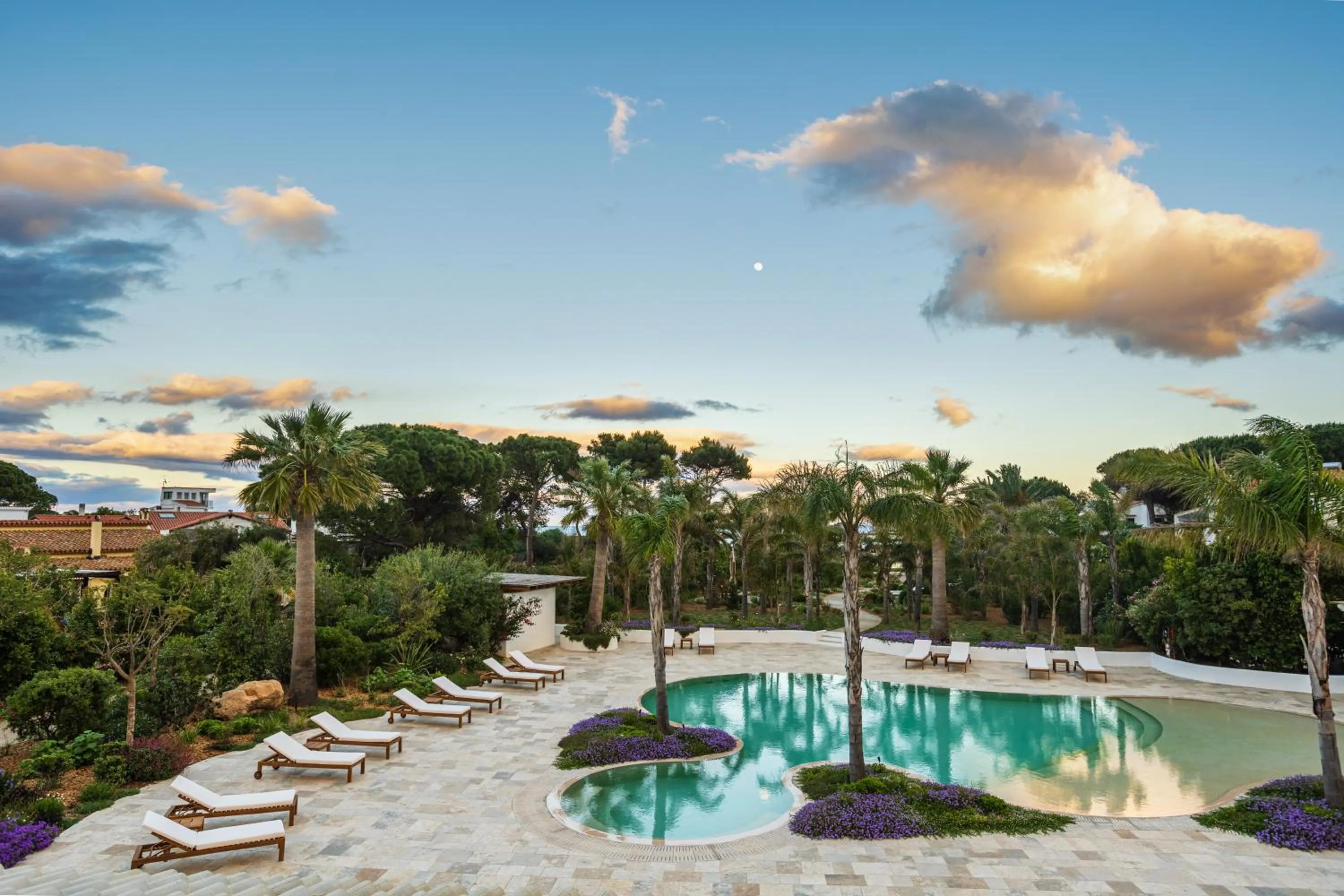 Pool view in Sant Efis Hotel