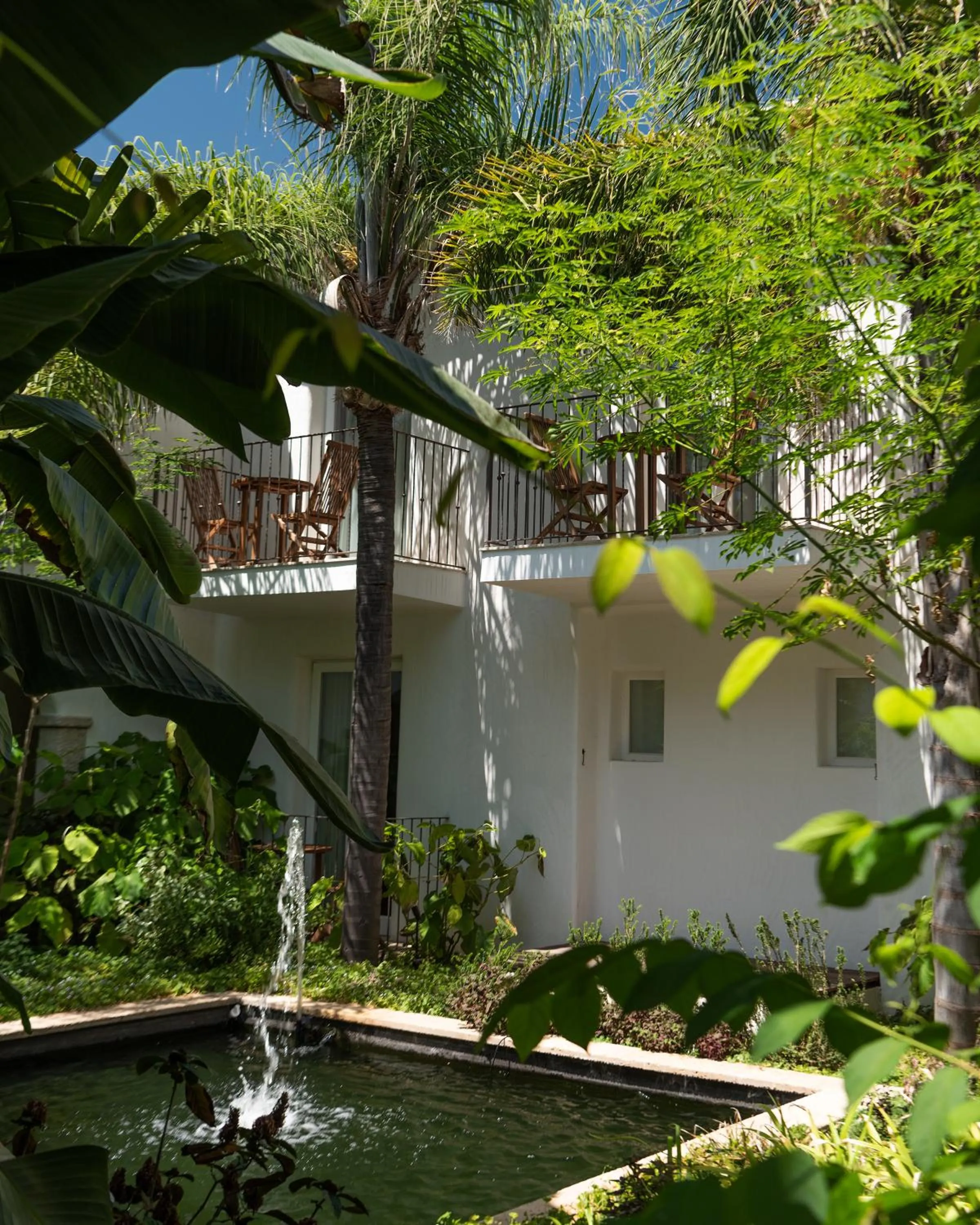 Inner courtyard view in Sant Efis Hotel