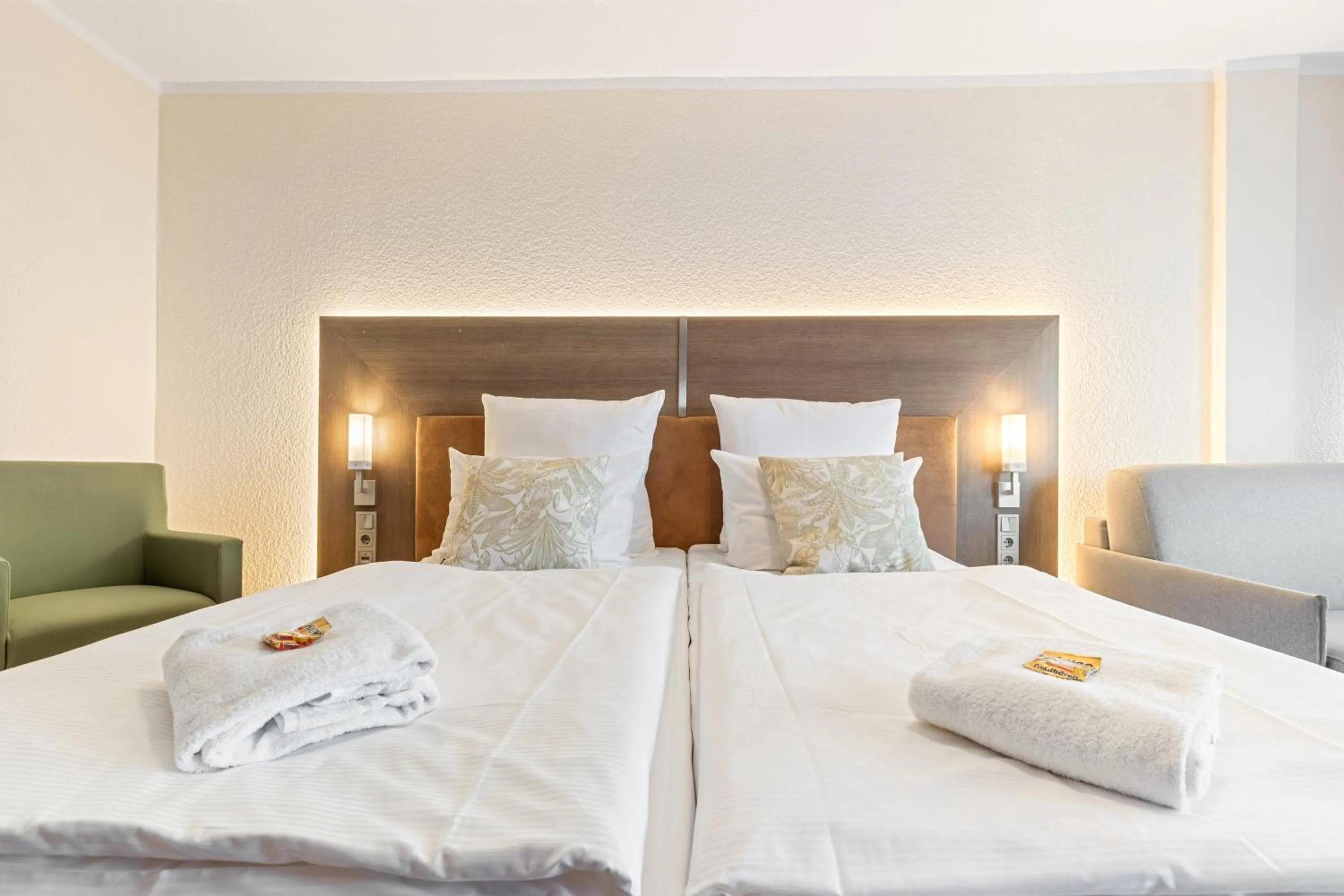 Bed in Cityhotel Amadeus