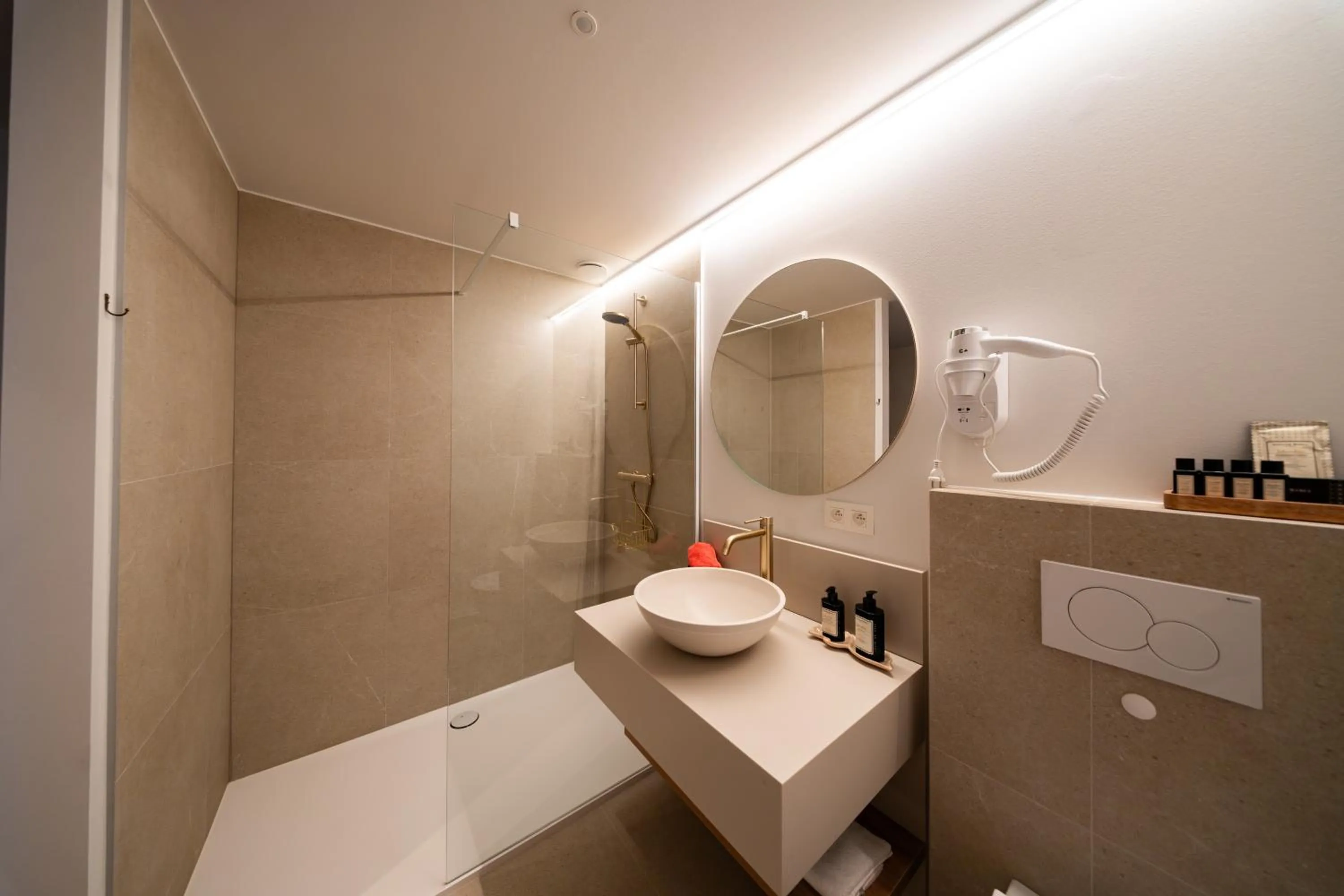 Shower in Factory Hotel