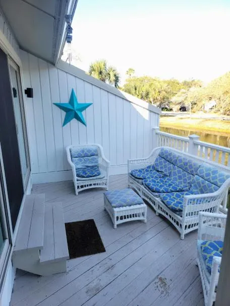 Balcony/Terrace in Elegant 3 BR 3 BA Wild Dunes Gated Resort Villa with 2 Golf Courses, Beach and Pool