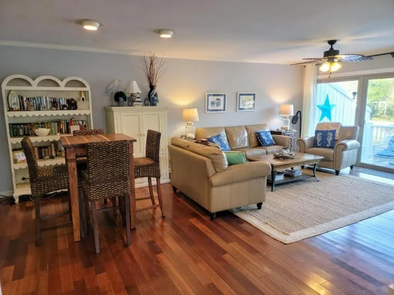Living room in Elegant 3 BR 3 BA Wild Dunes Gated Resort Villa with 2 Golf Courses, Beach and Pool